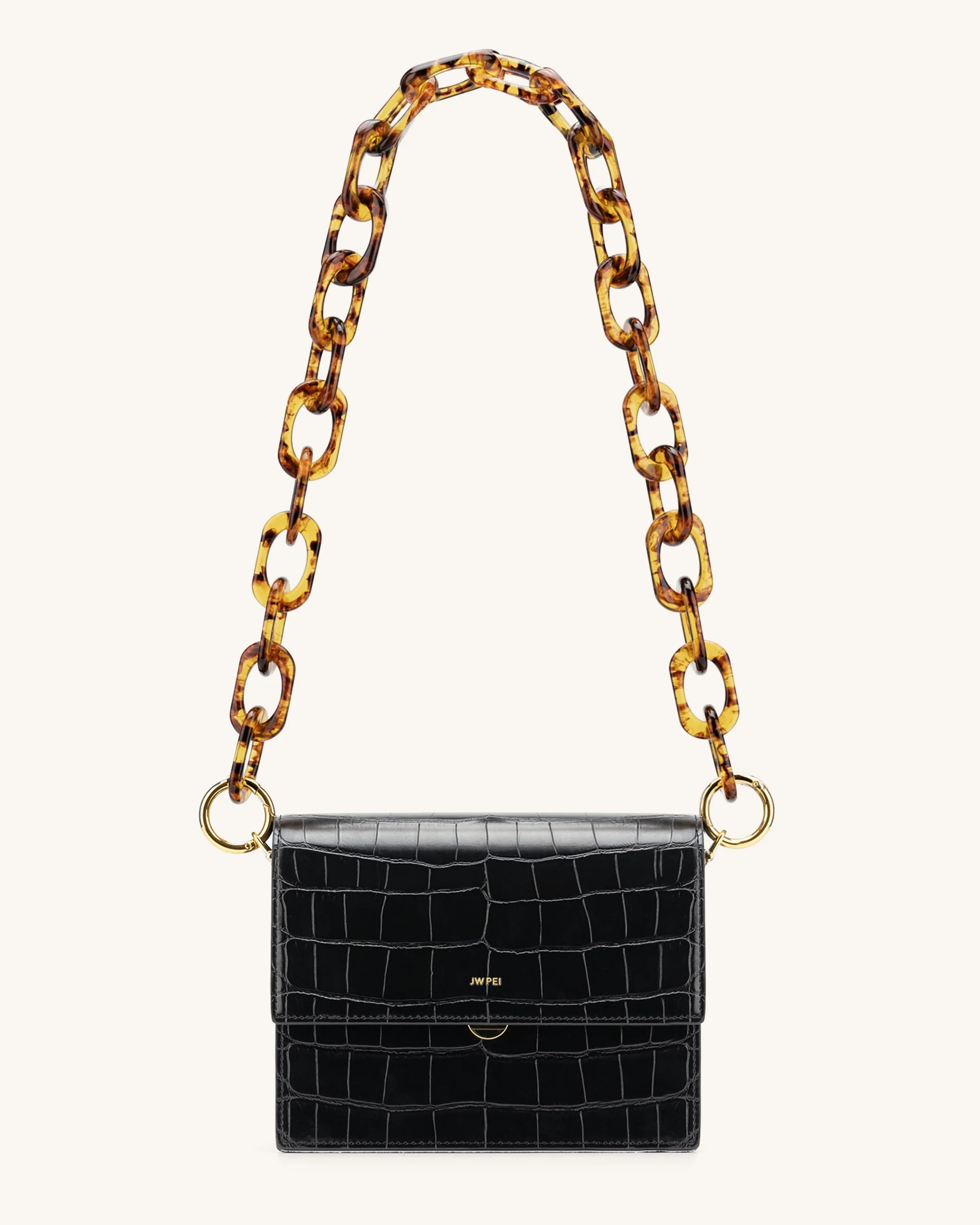 Mya Tortoiseshell Acrylic Chain Strap - Image 3