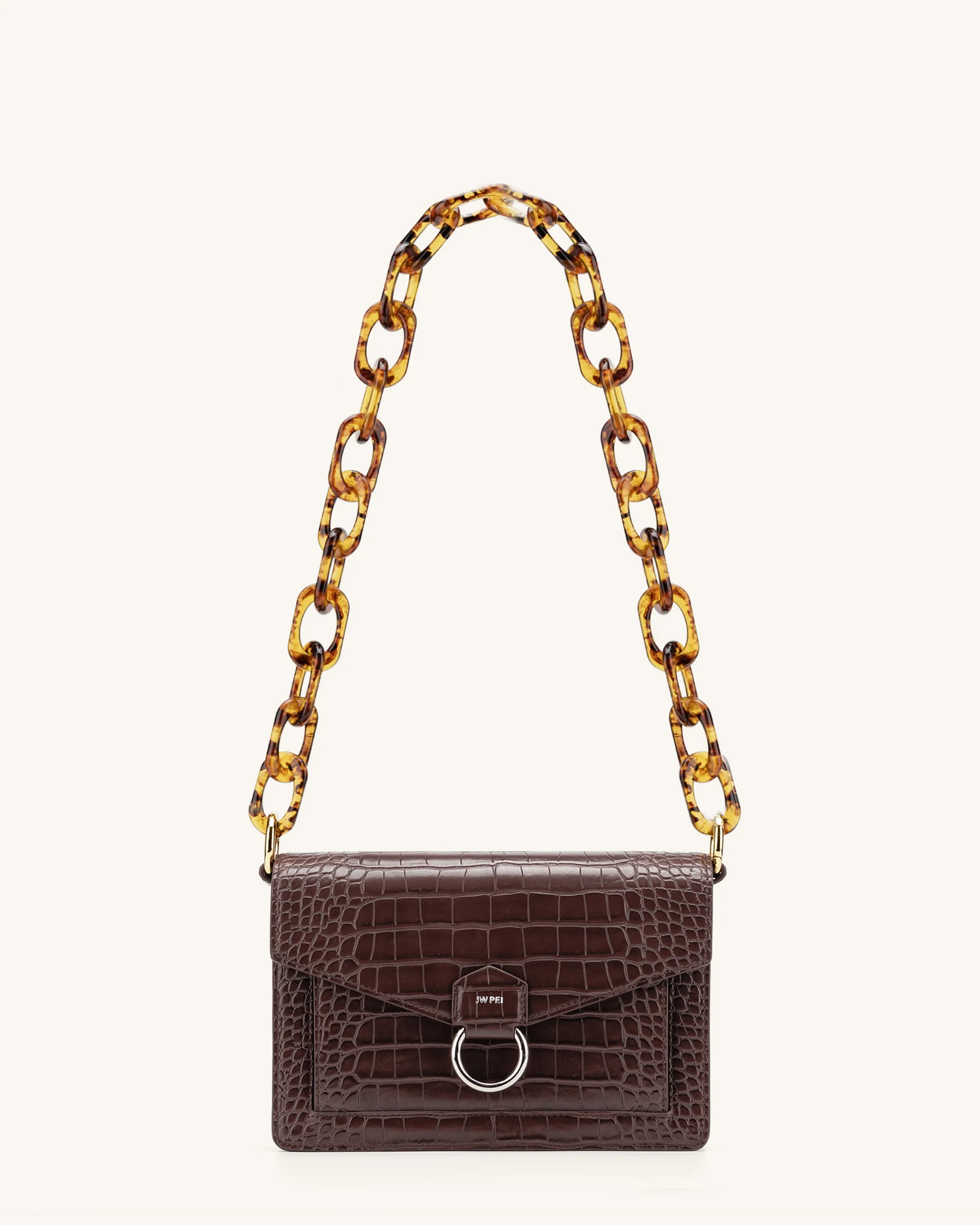 Mya Tortoiseshell Acrylic Chain Strap - Image 4