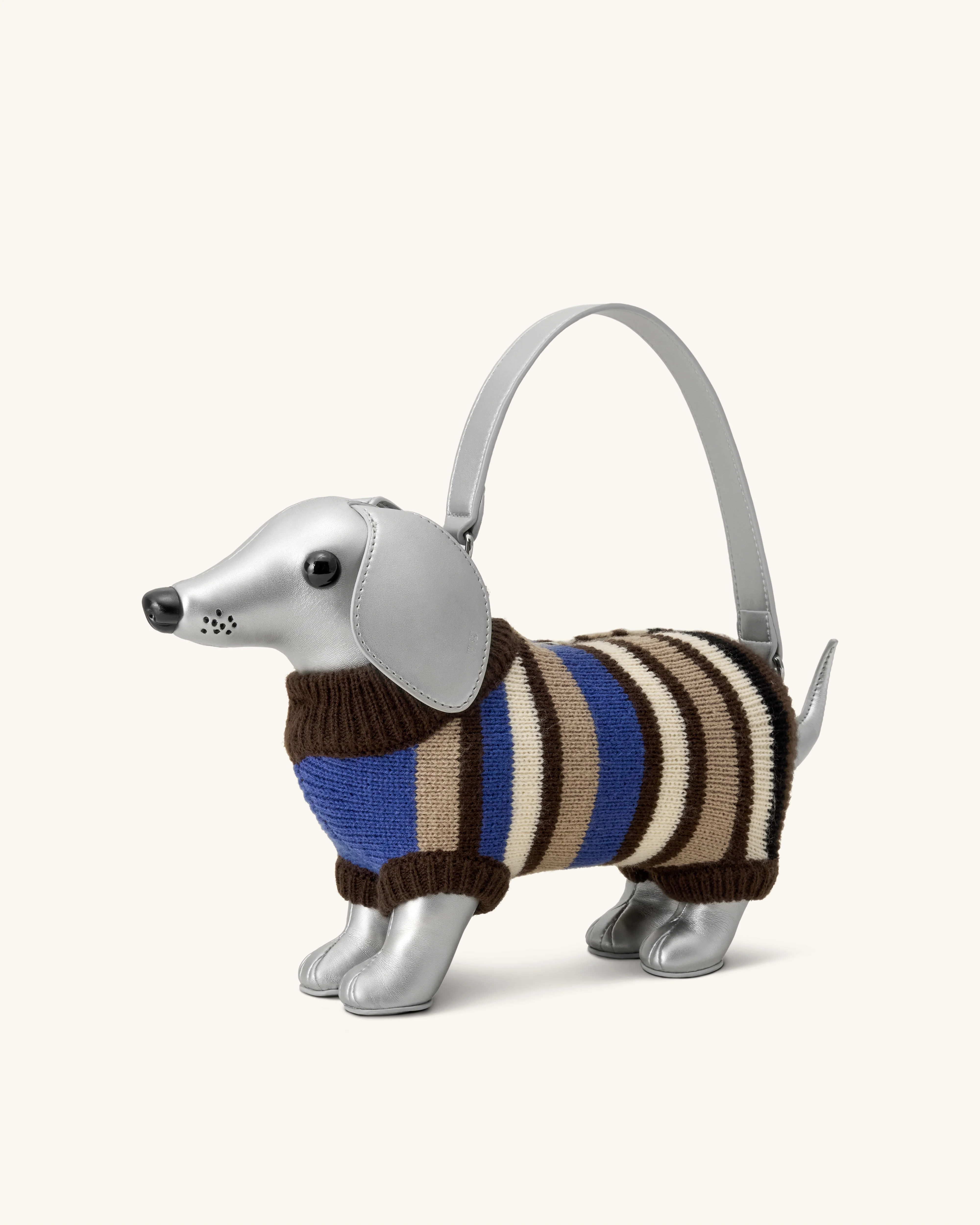 Addison Dachshund Handbag - Silver - Image 2