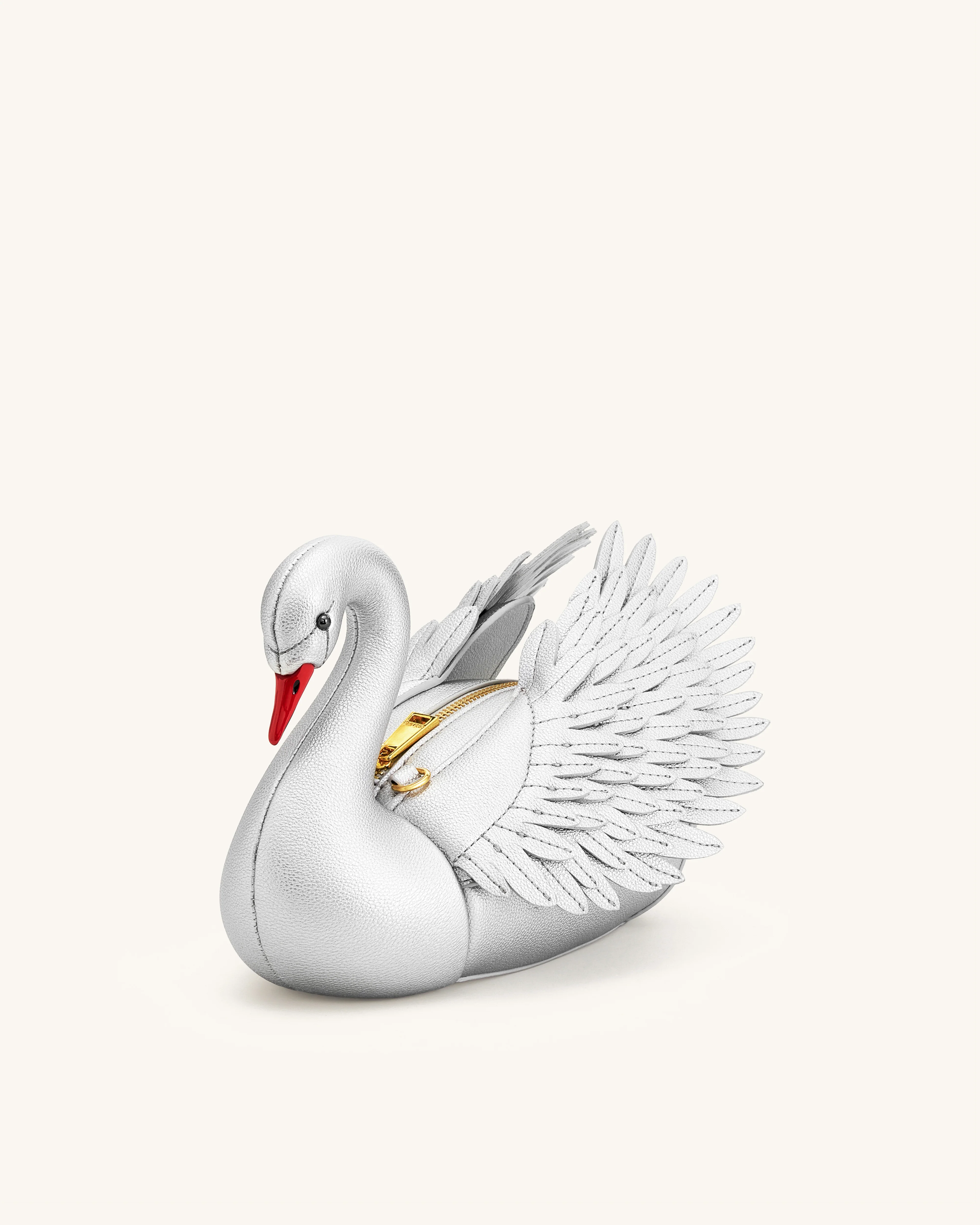 Alani Swan Shaped Crossbody Bag - Silver - Image 3