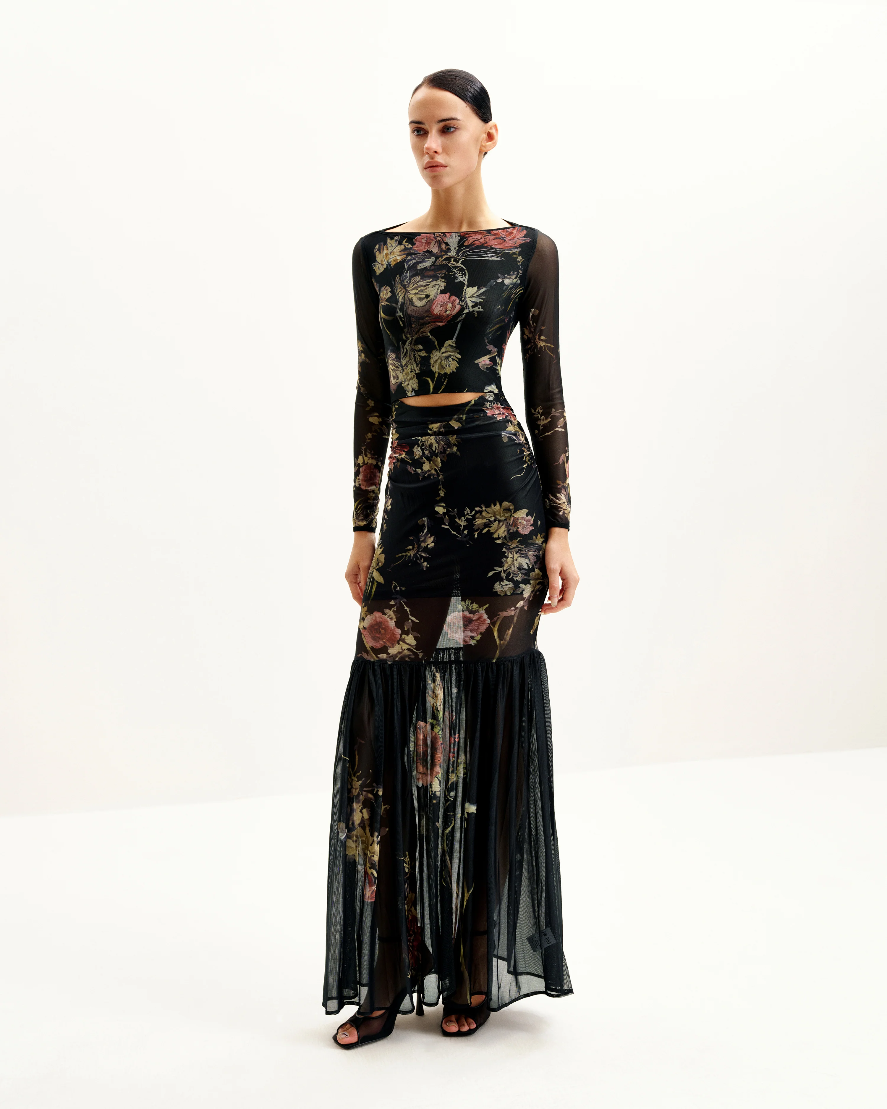 Alicia Printed Mesh Dress - Multicolor - Image 2