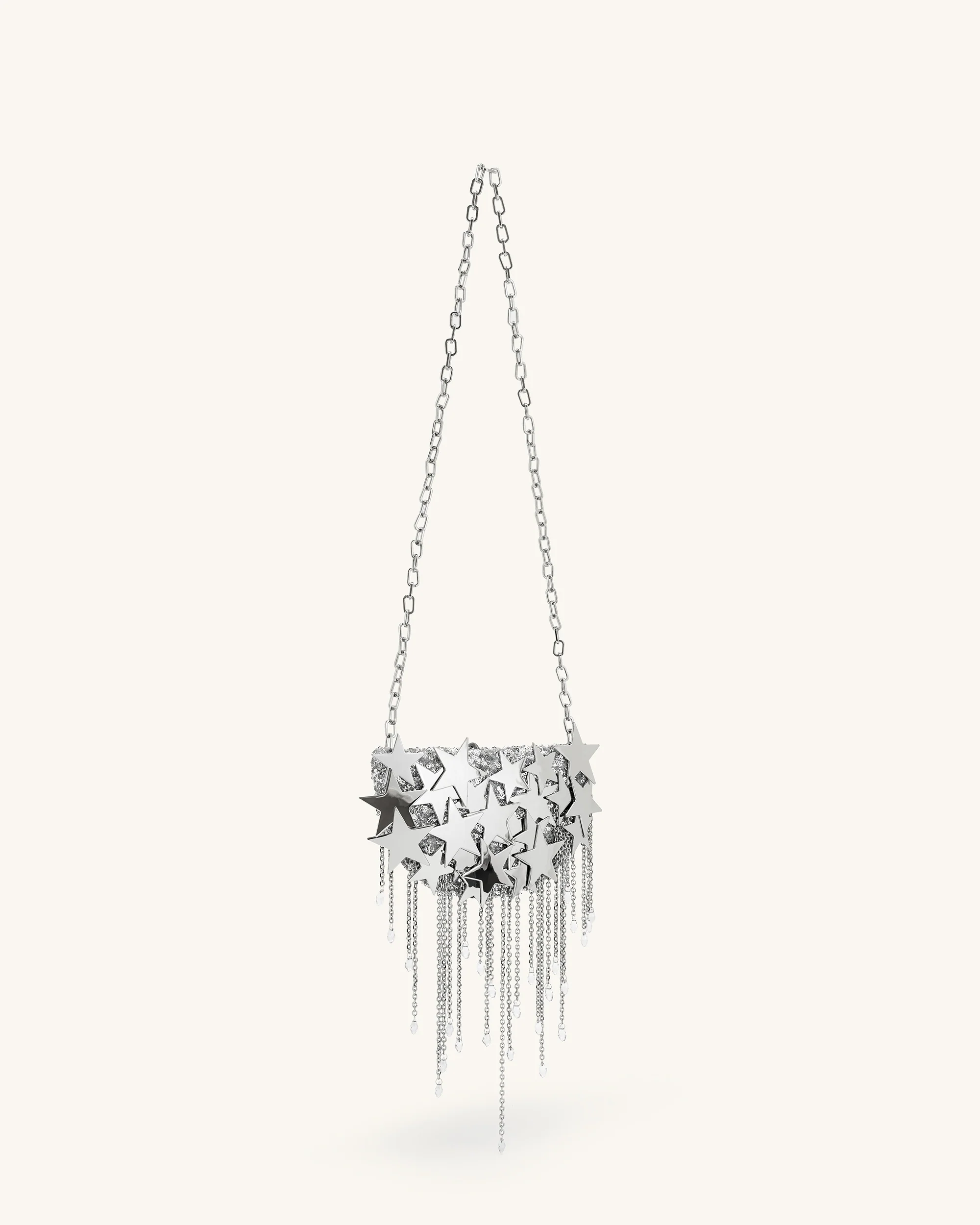Anika Star-Embellished Chain Bag - Silver - Image 2