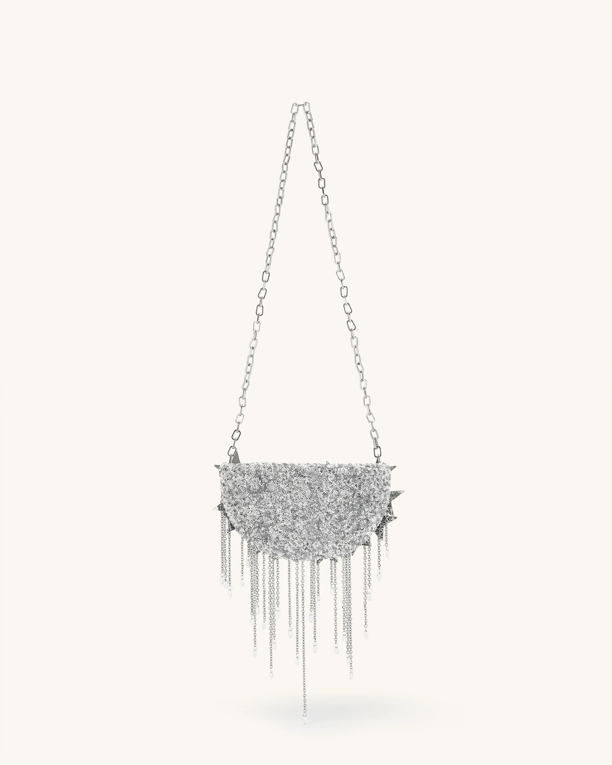 Anika Star-Embellished Chain Bag - Silver - Image 3