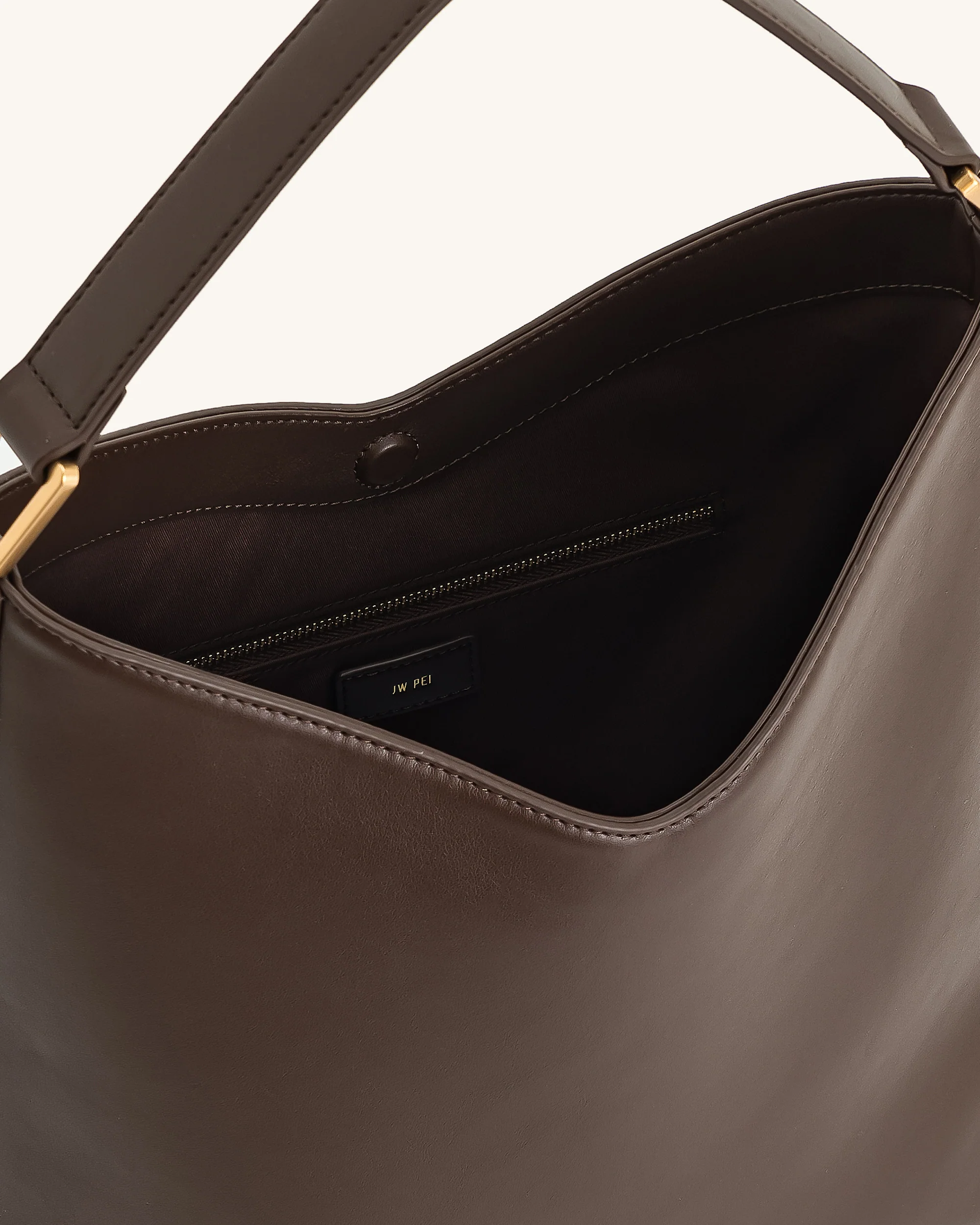 Aria Shoulder Bag - Dark Brown - Image 4
