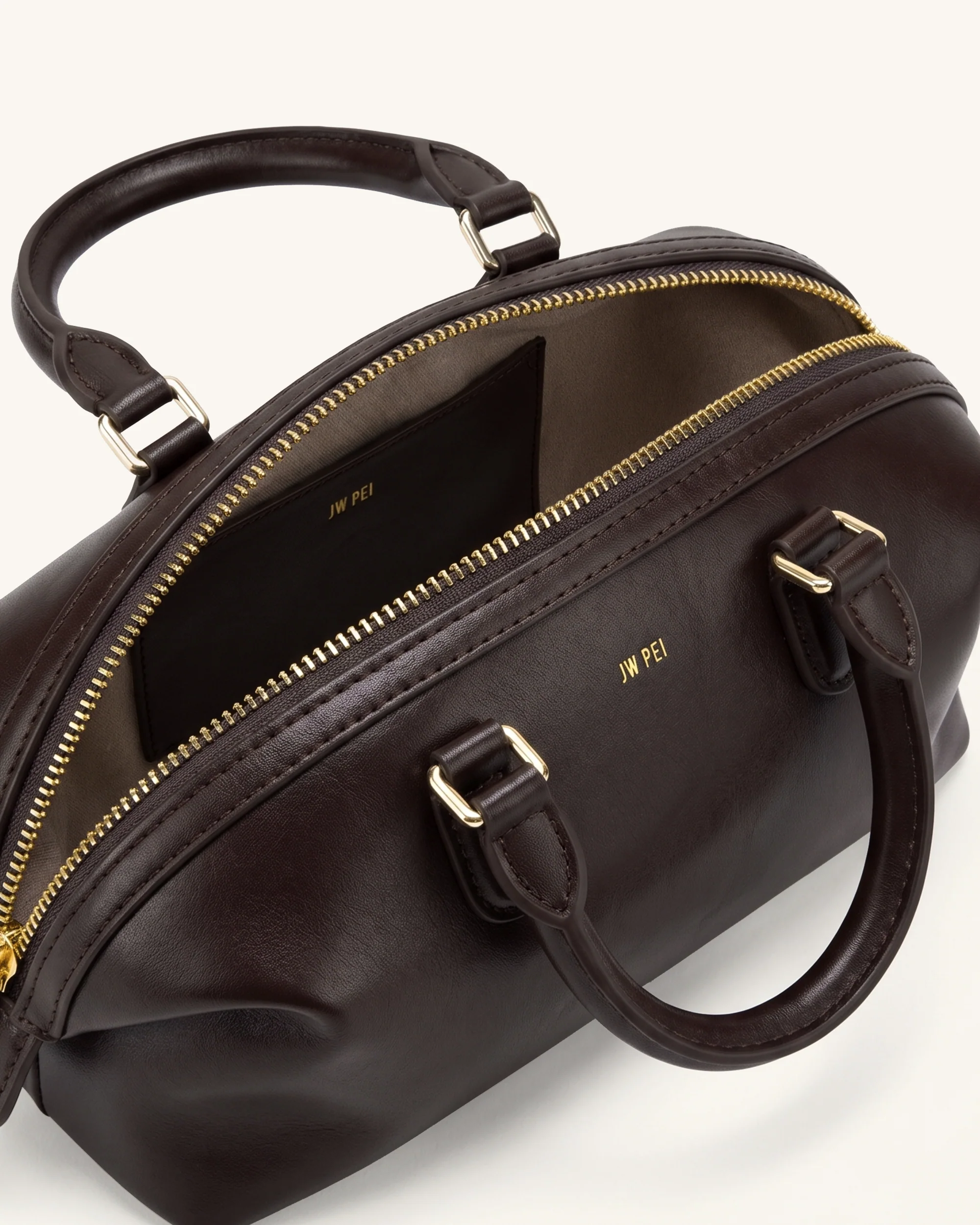 Arlo Top Handle Bag - Dark Brown - Image 4