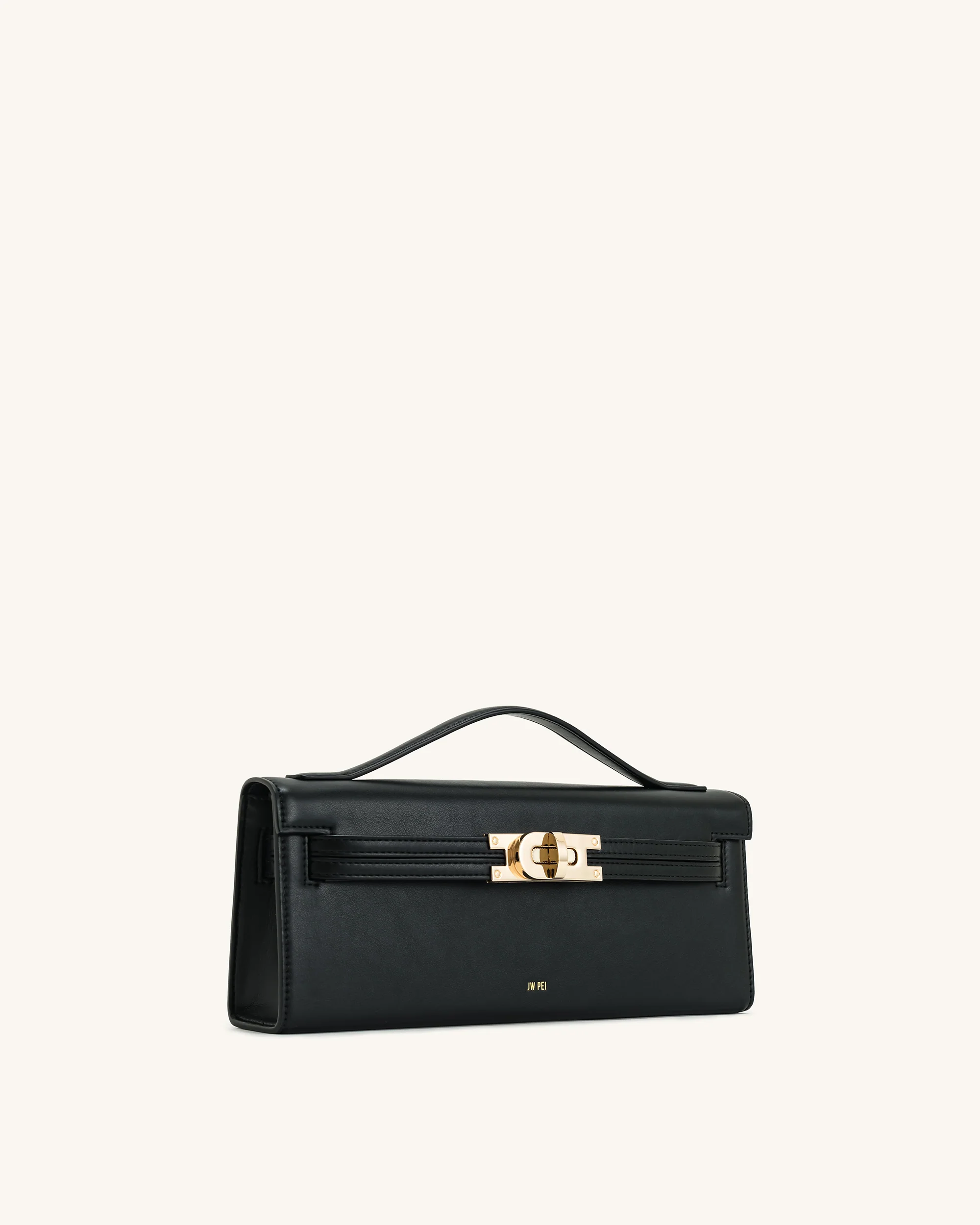 Bria Structured Top Handle Bag - Black - Image 3