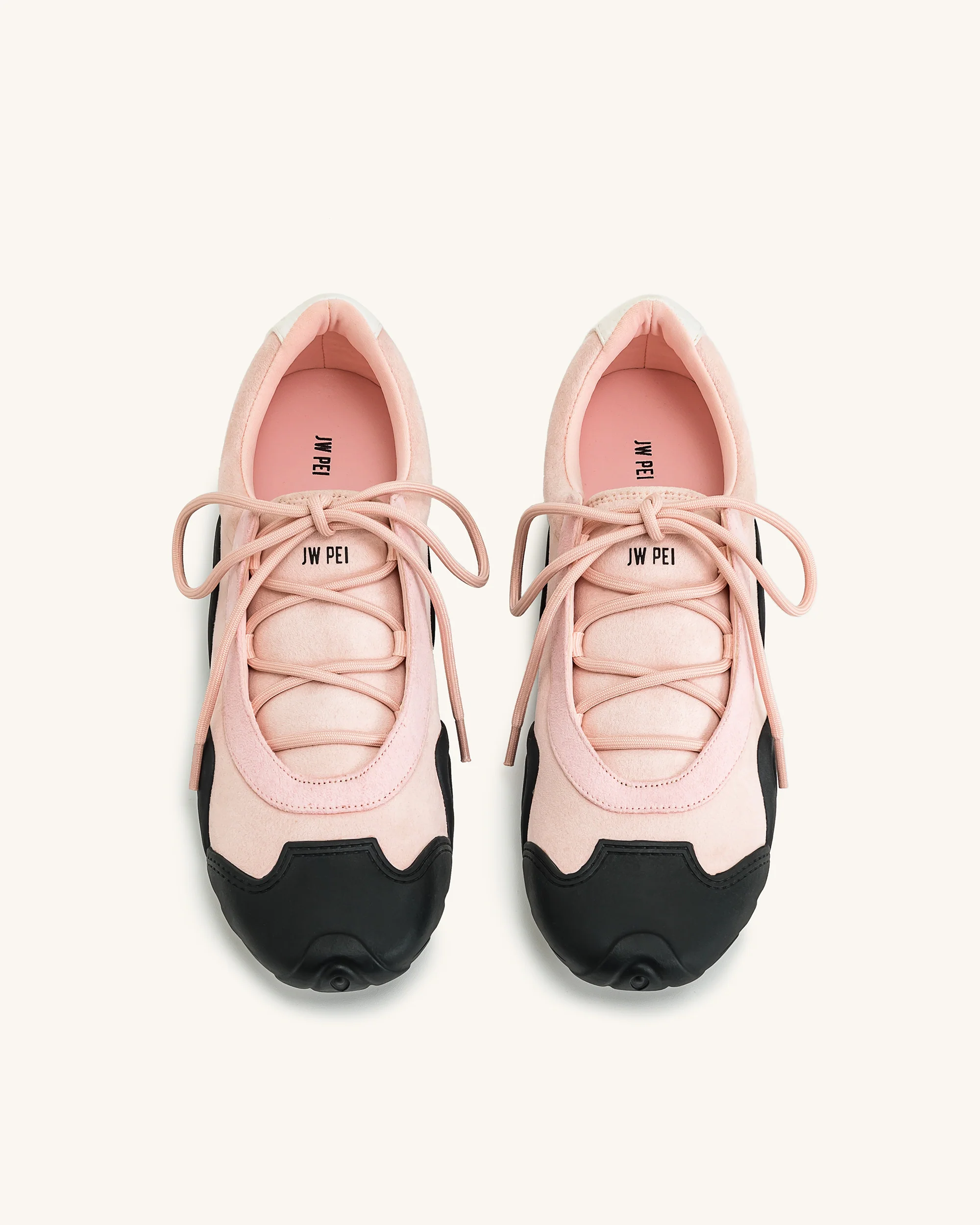 Caitlin Lace-up Ballerina Sneakers - Pink - Image 3