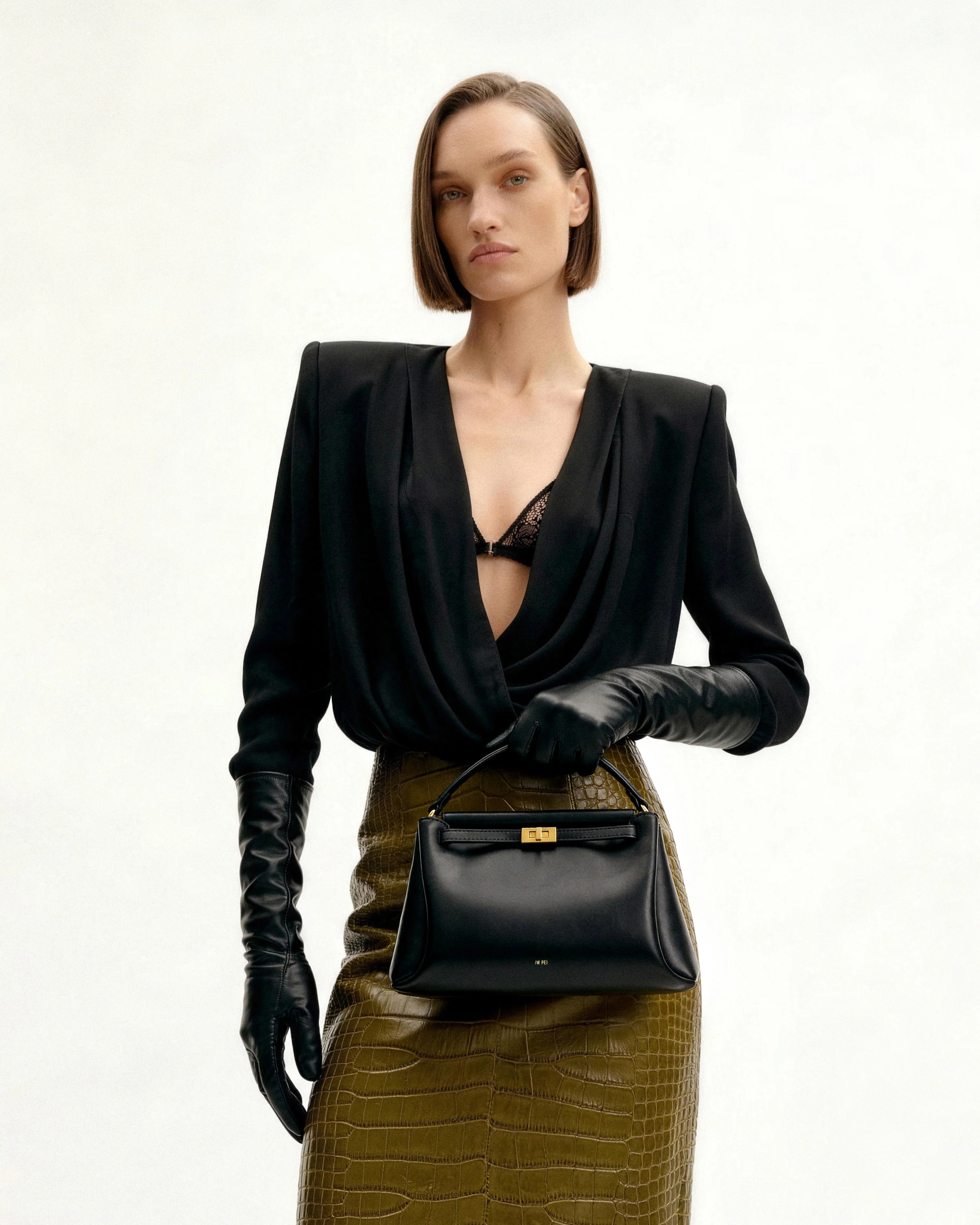 Carmen Top Handle Bag - Black - Image 2