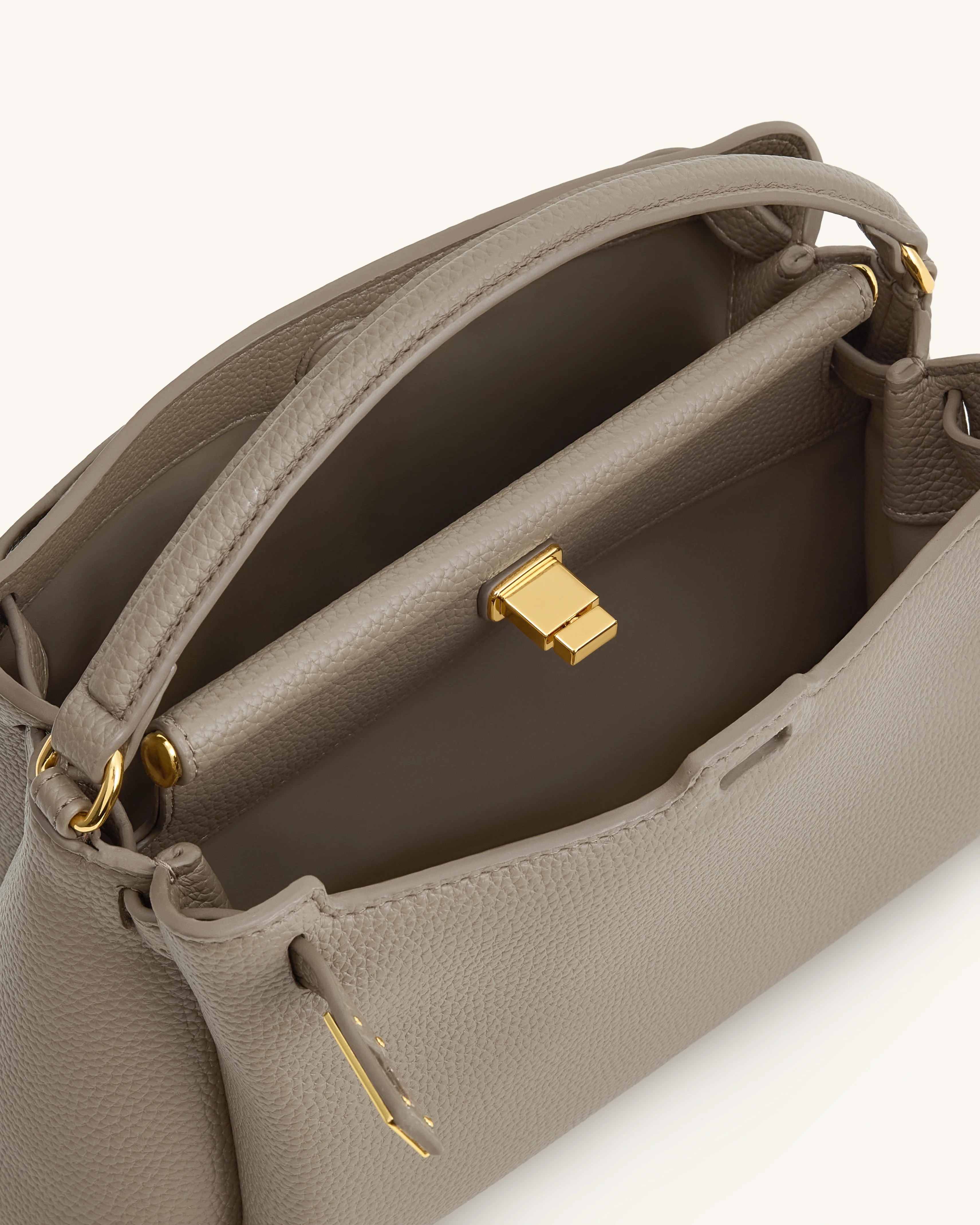 Carmen Top Handle Bag - Taupe - Image 4