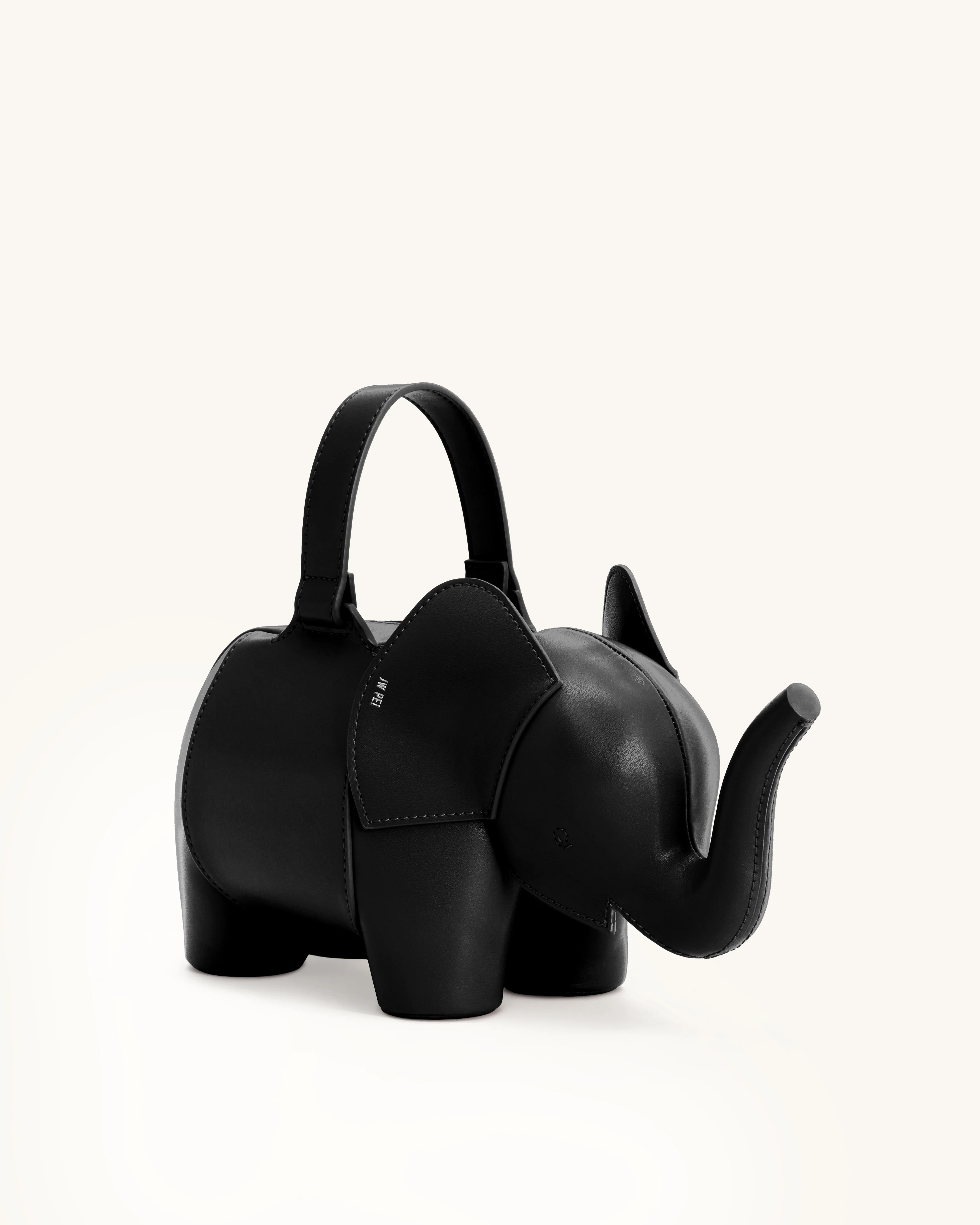 Claire Elephant Shaped Handbag - Black - Image 3