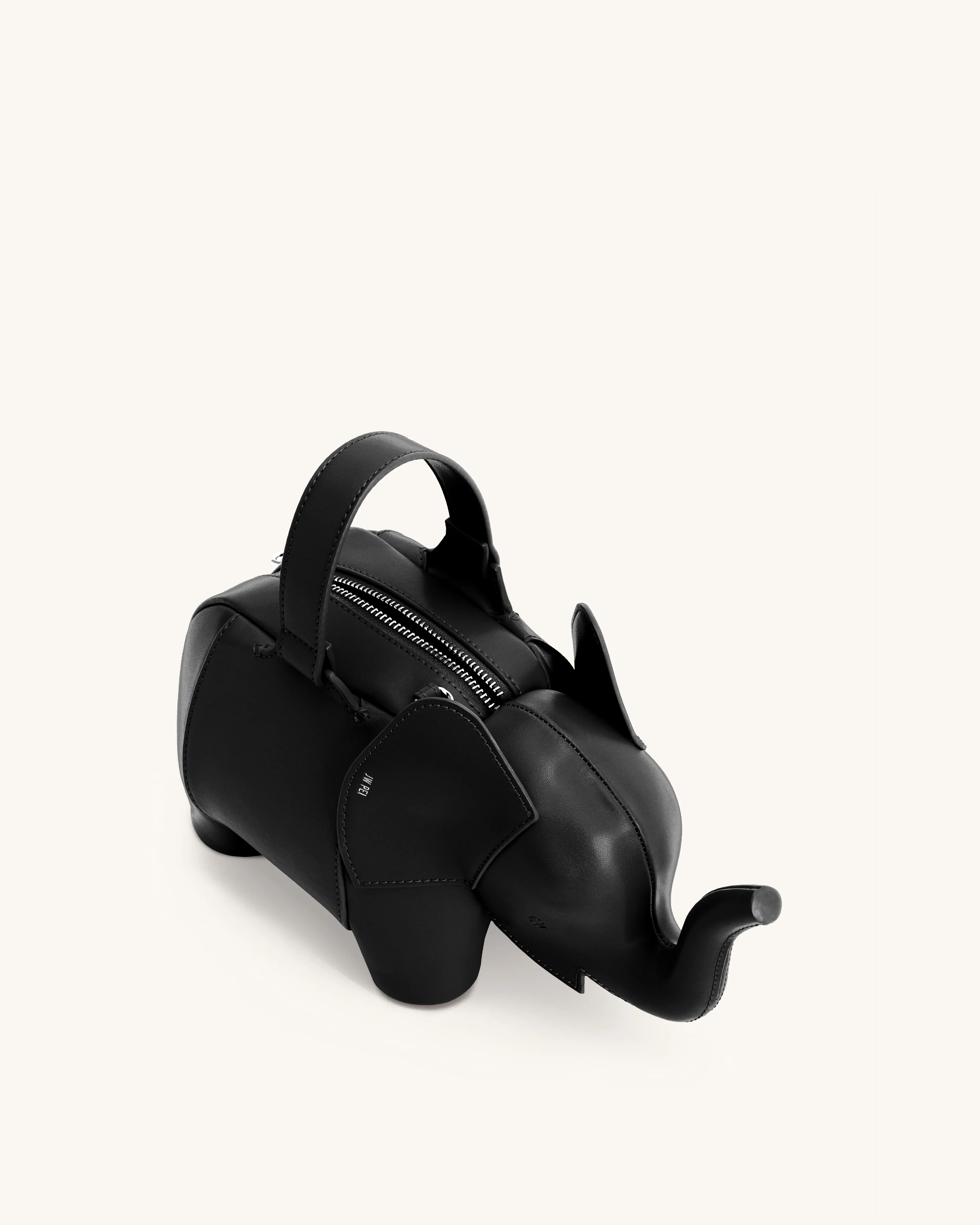 Claire Elephant Shaped Handbag - Black - Image 4