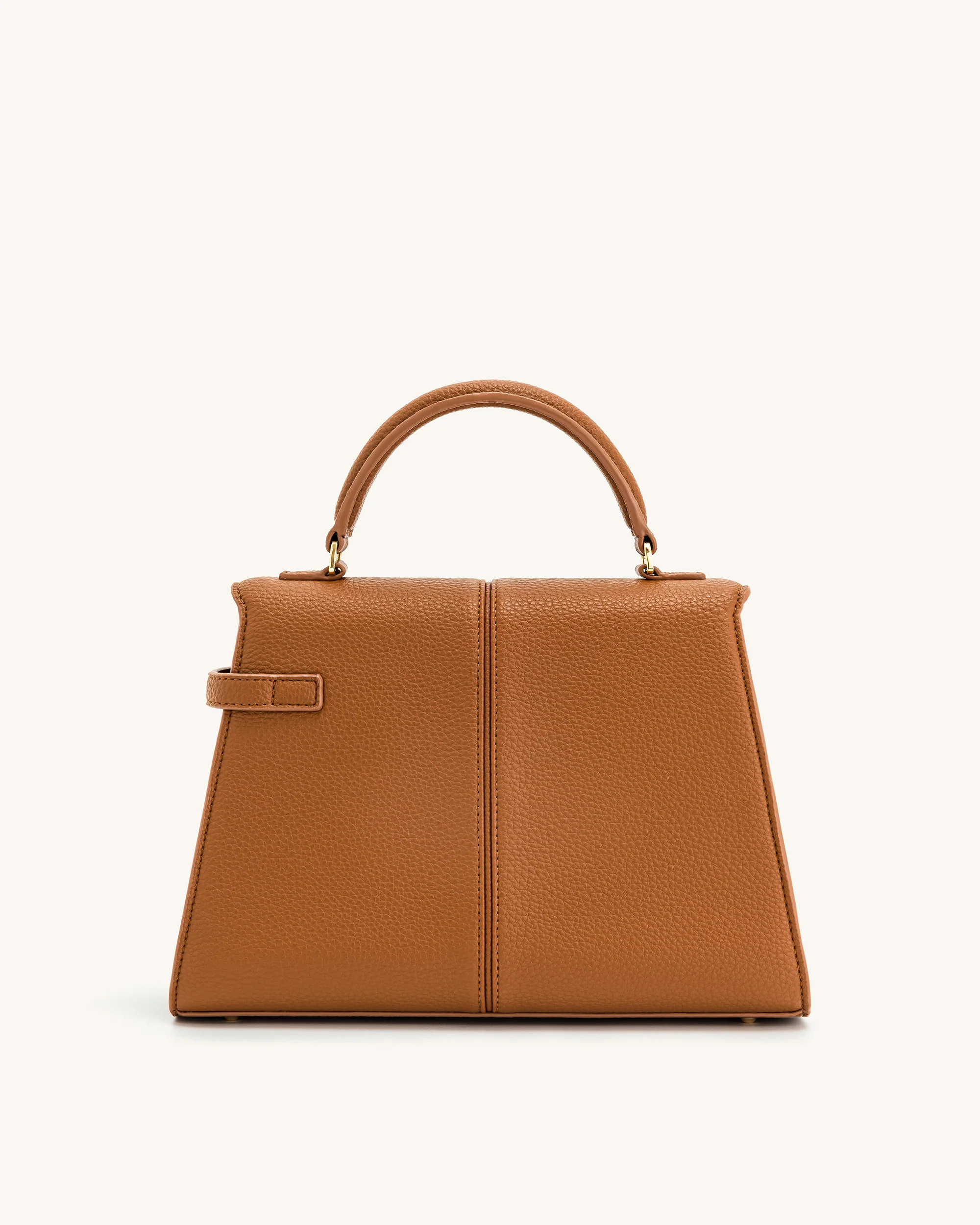 Elise Large Top Handle Bag - Brown - Image 4