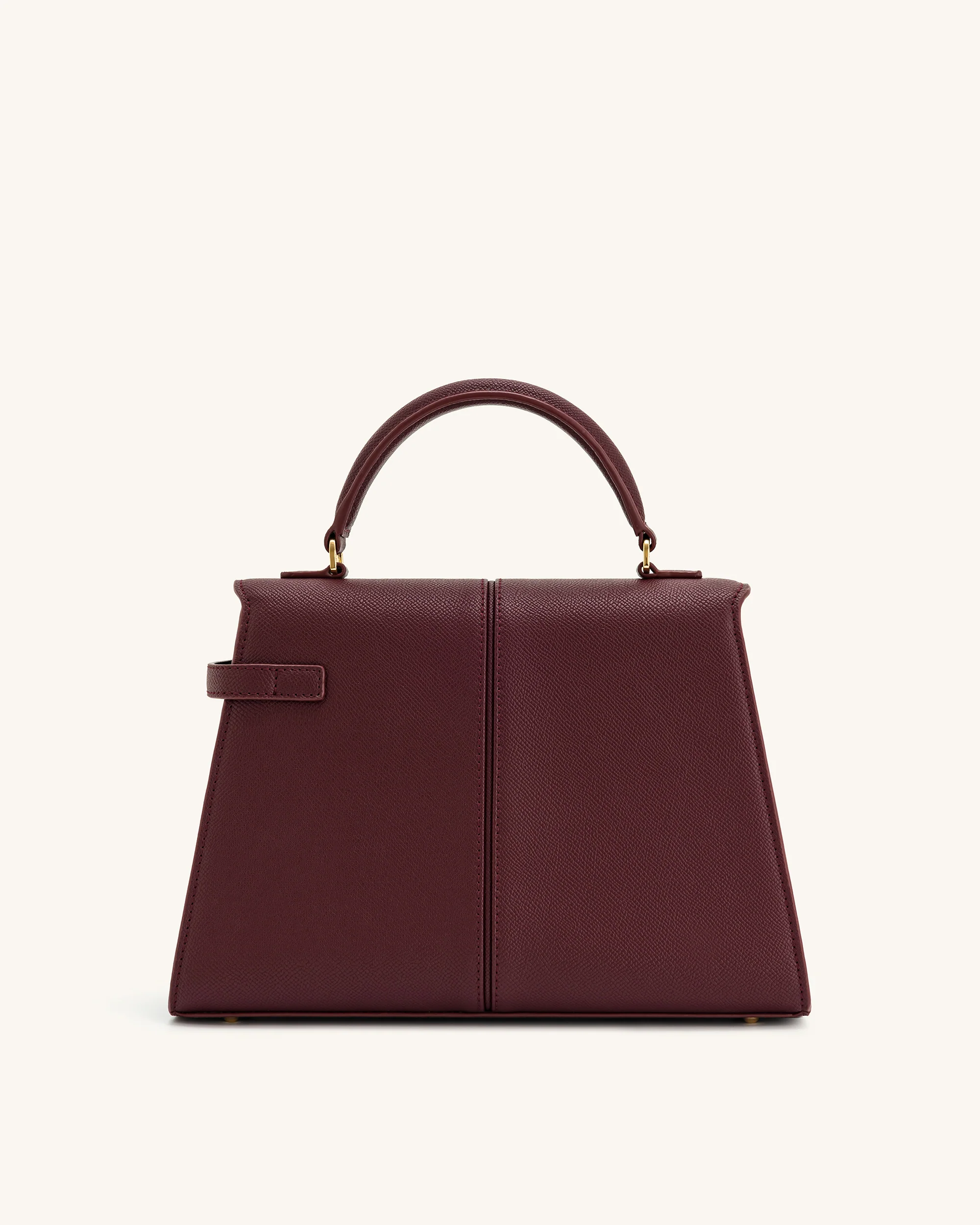 Elise Large Top Handle Bag - Claret - Image 4