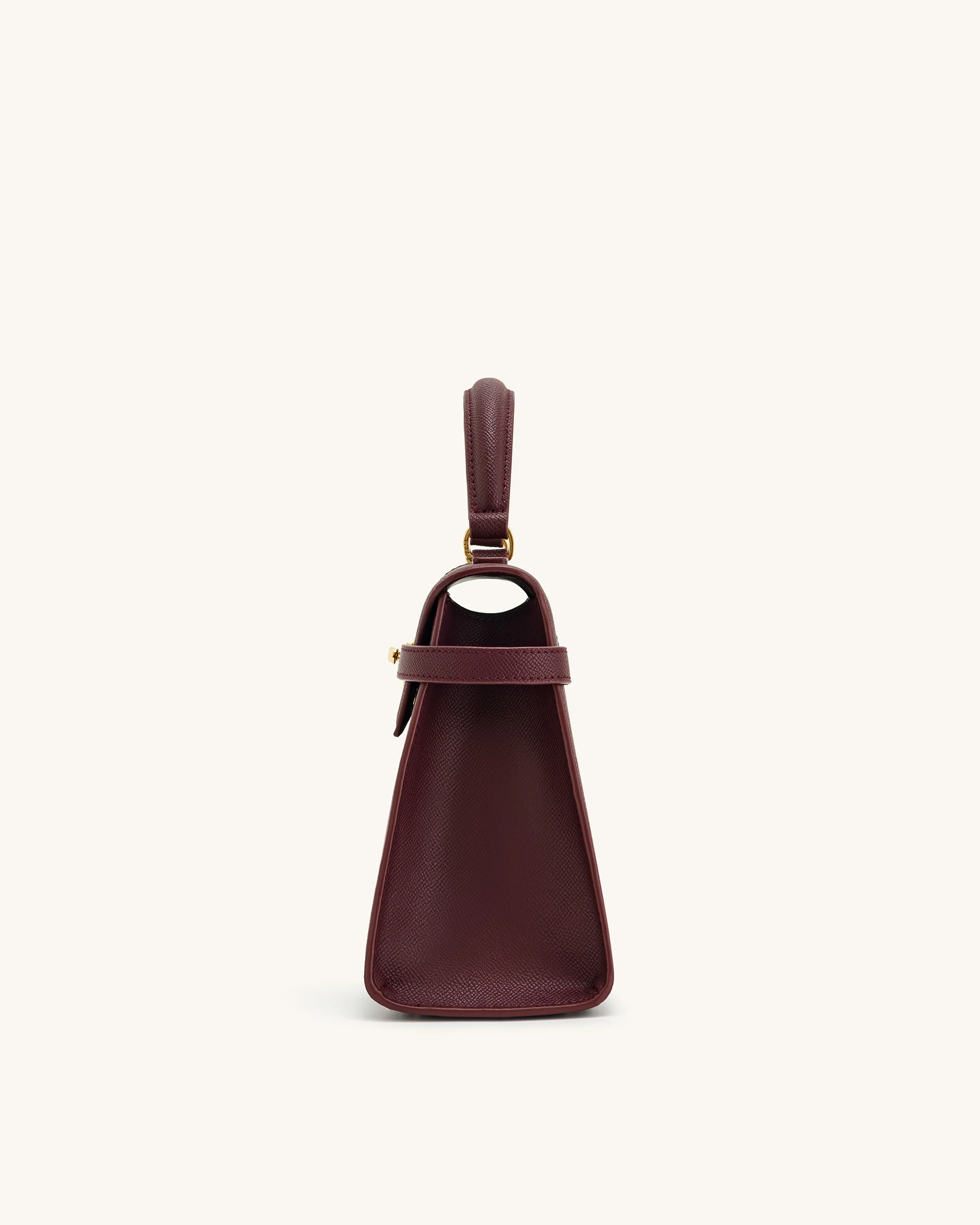 Elise Large Top Handle Bag - Claret - Image 5