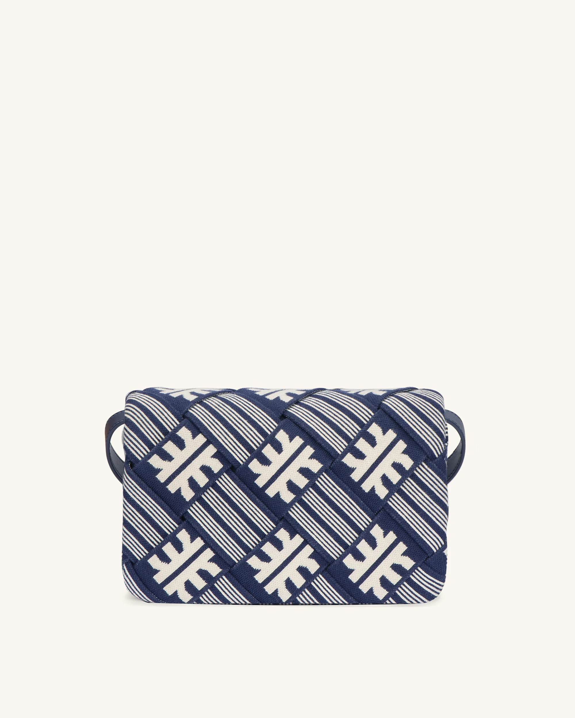 FEI Maze Jacquard Knit Cossbody Bag - Navy - Image 3
