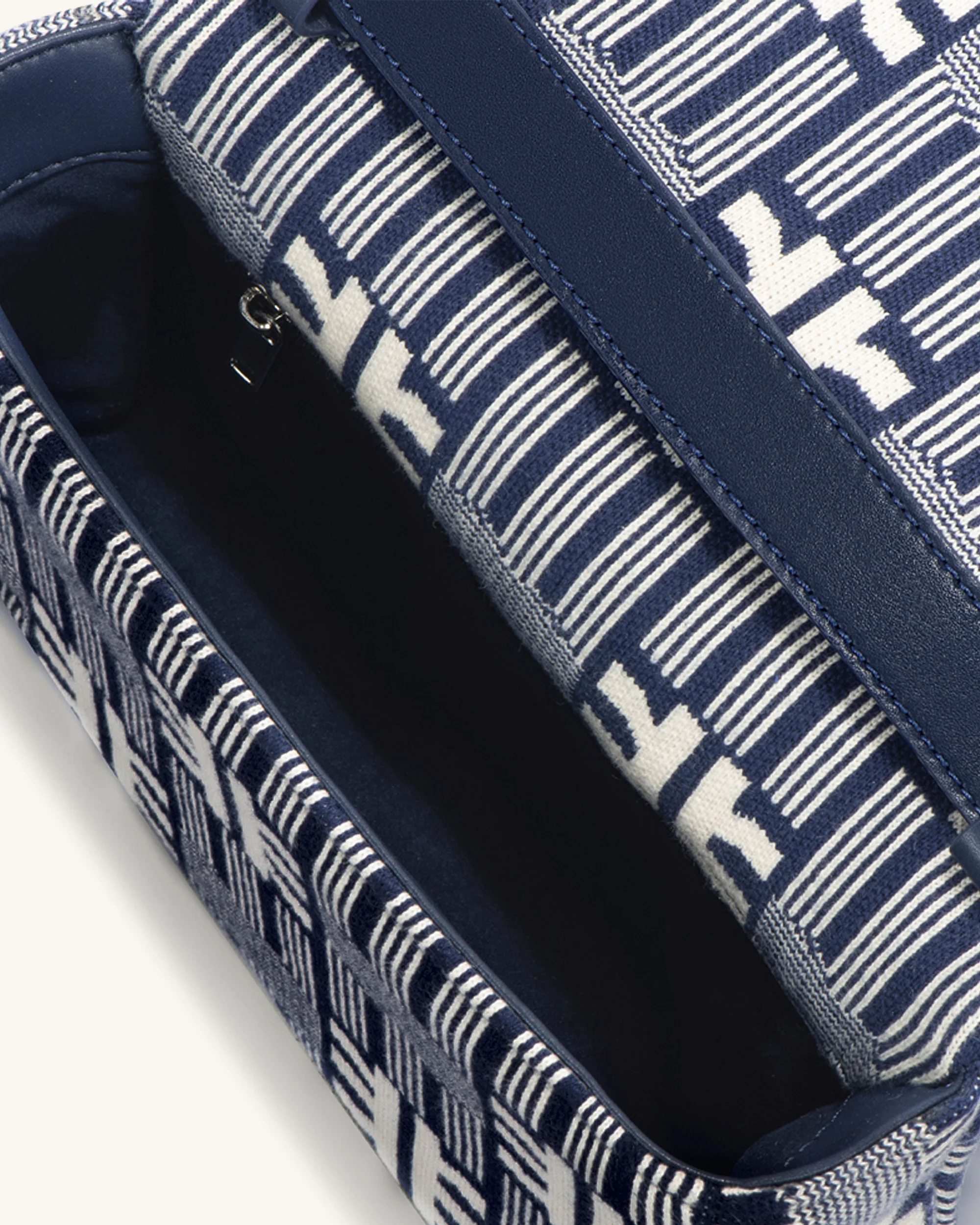 FEI Maze Jacquard Knit Cossbody Bag - Navy - Image 4