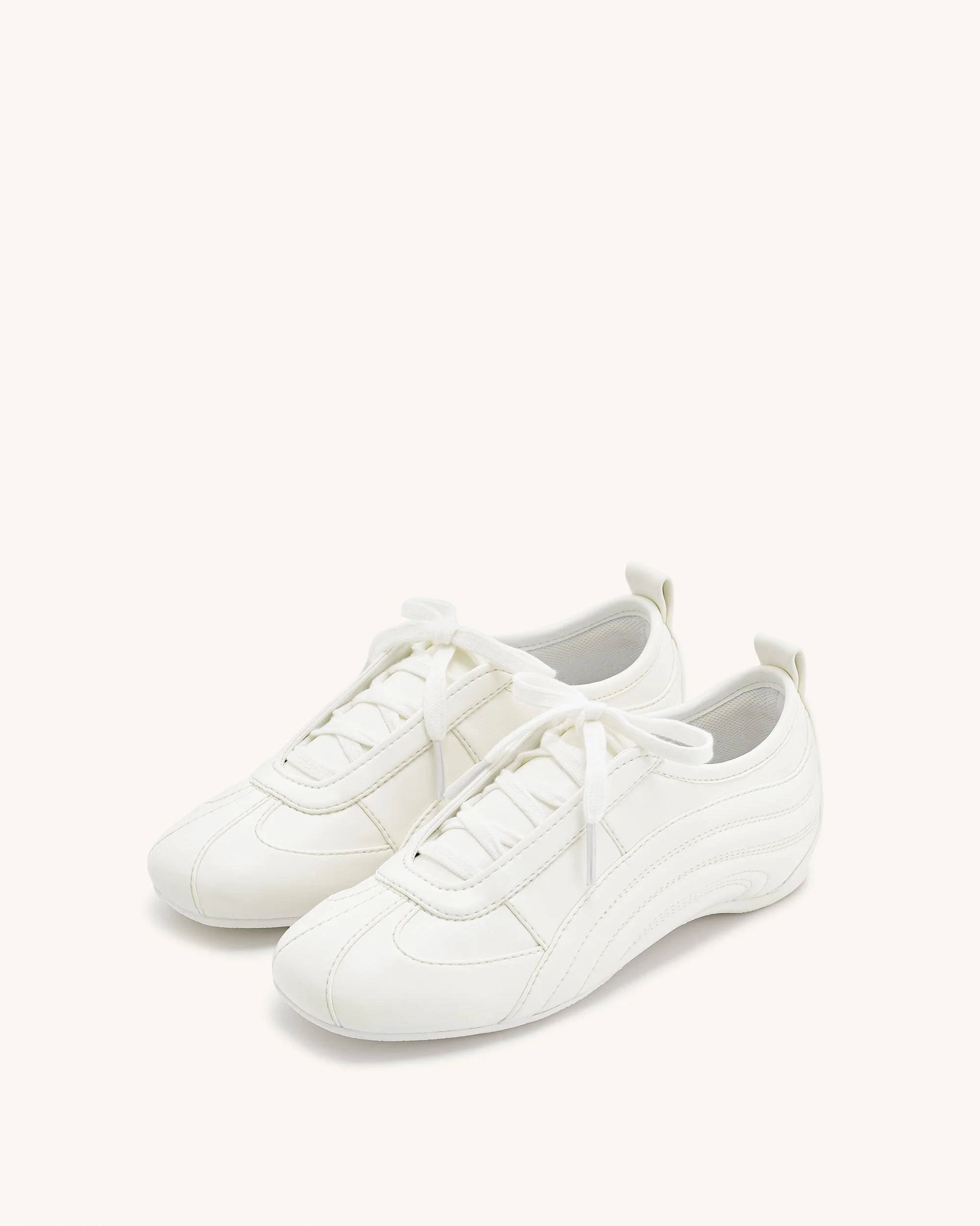 Ferne Streamlined Lustrous Sneakers  - White - Image 3