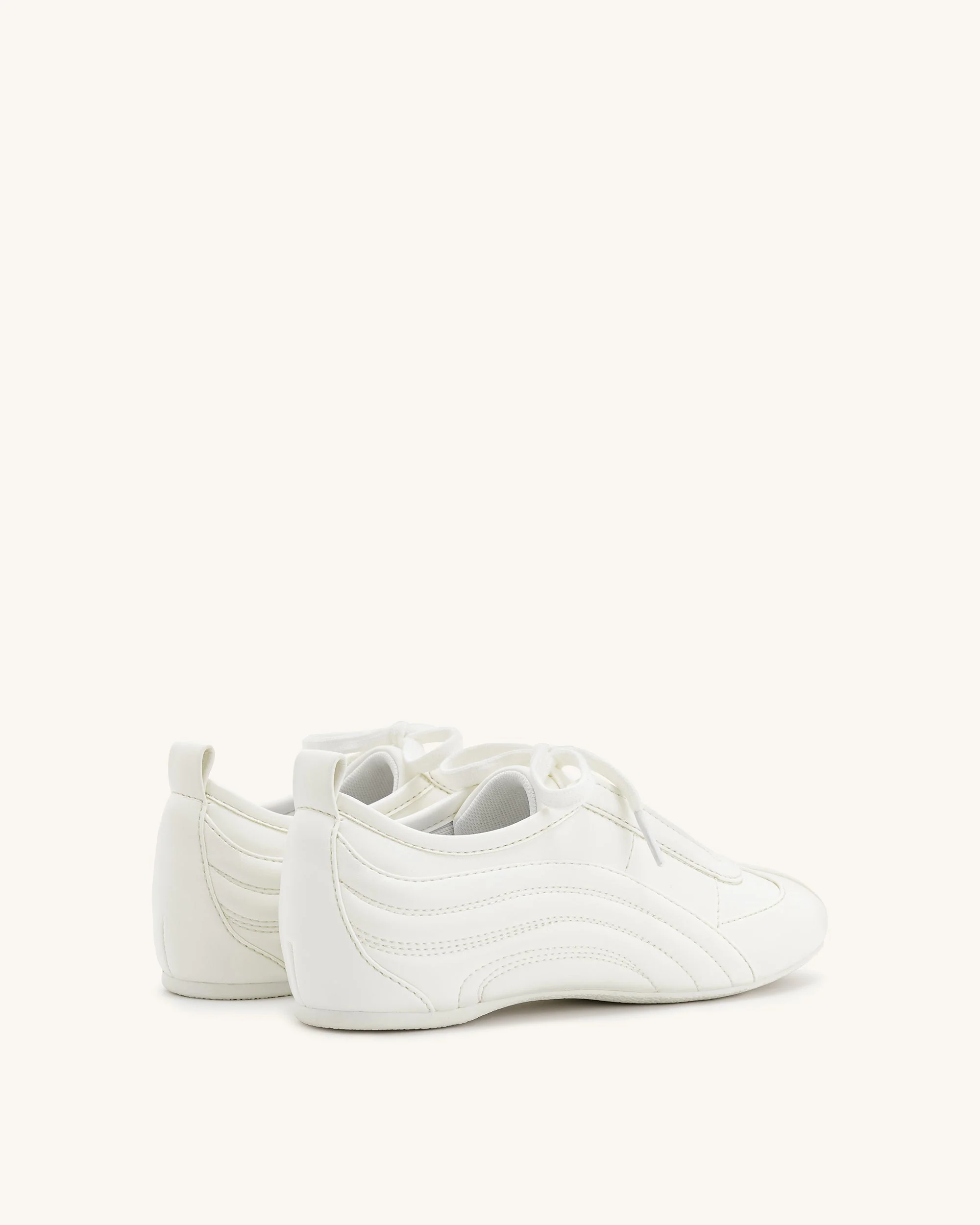 Ferne Streamlined Lustrous Sneakers  - White - Image 4