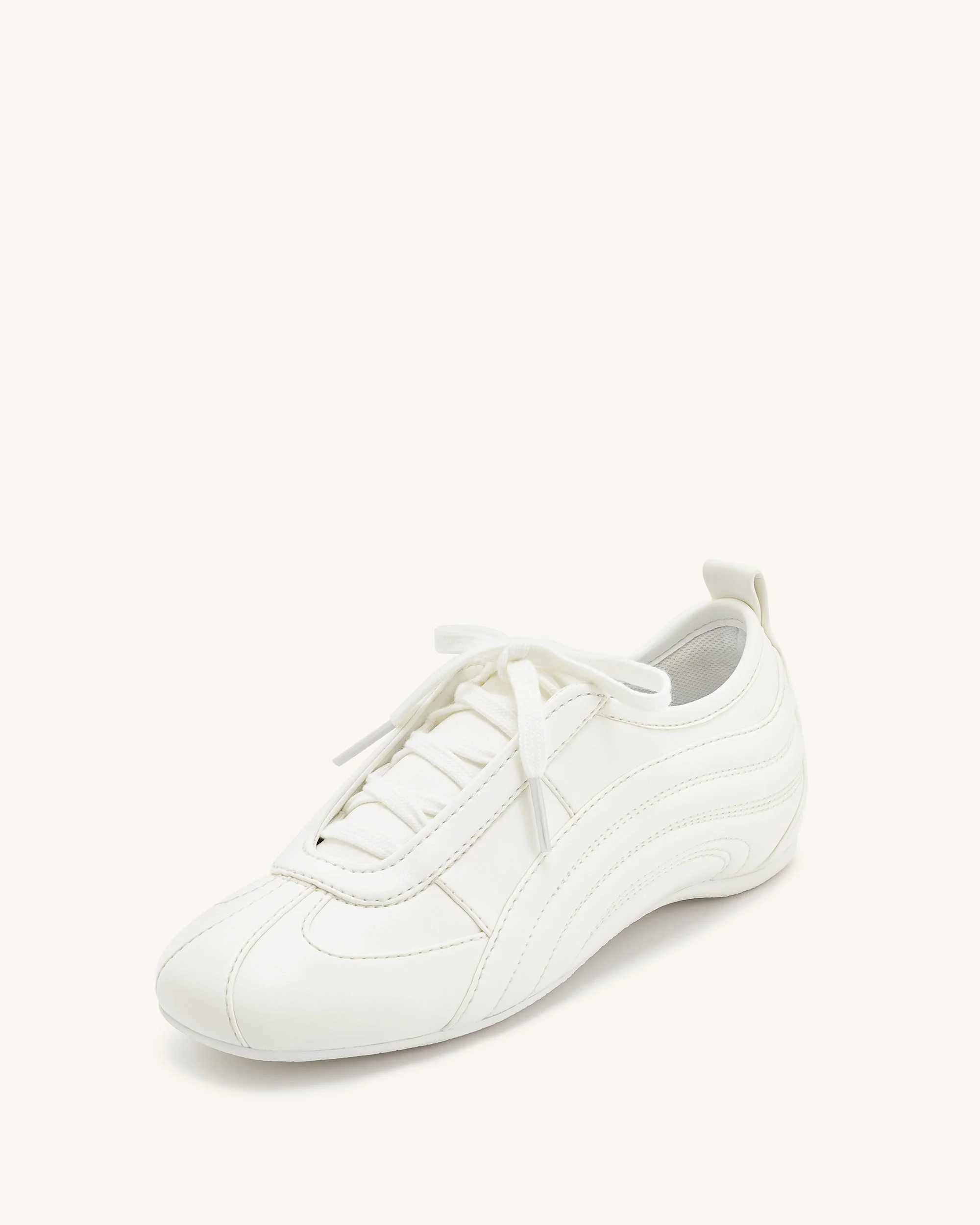 Ferne Streamlined Lustrous Sneakers  - White - Image 6