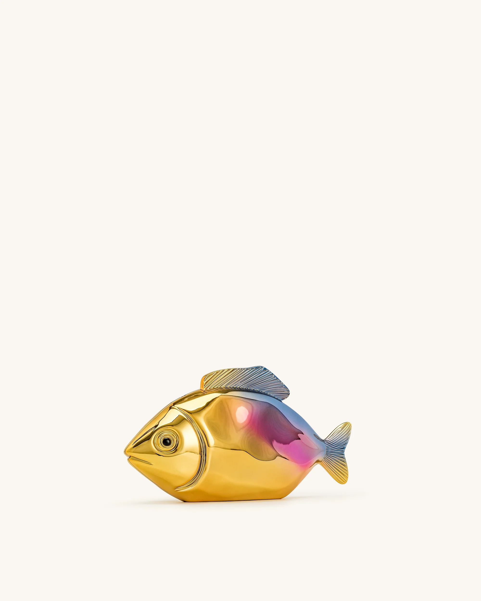 Fish Shaped Clutch - Gold/Blue - Image 2