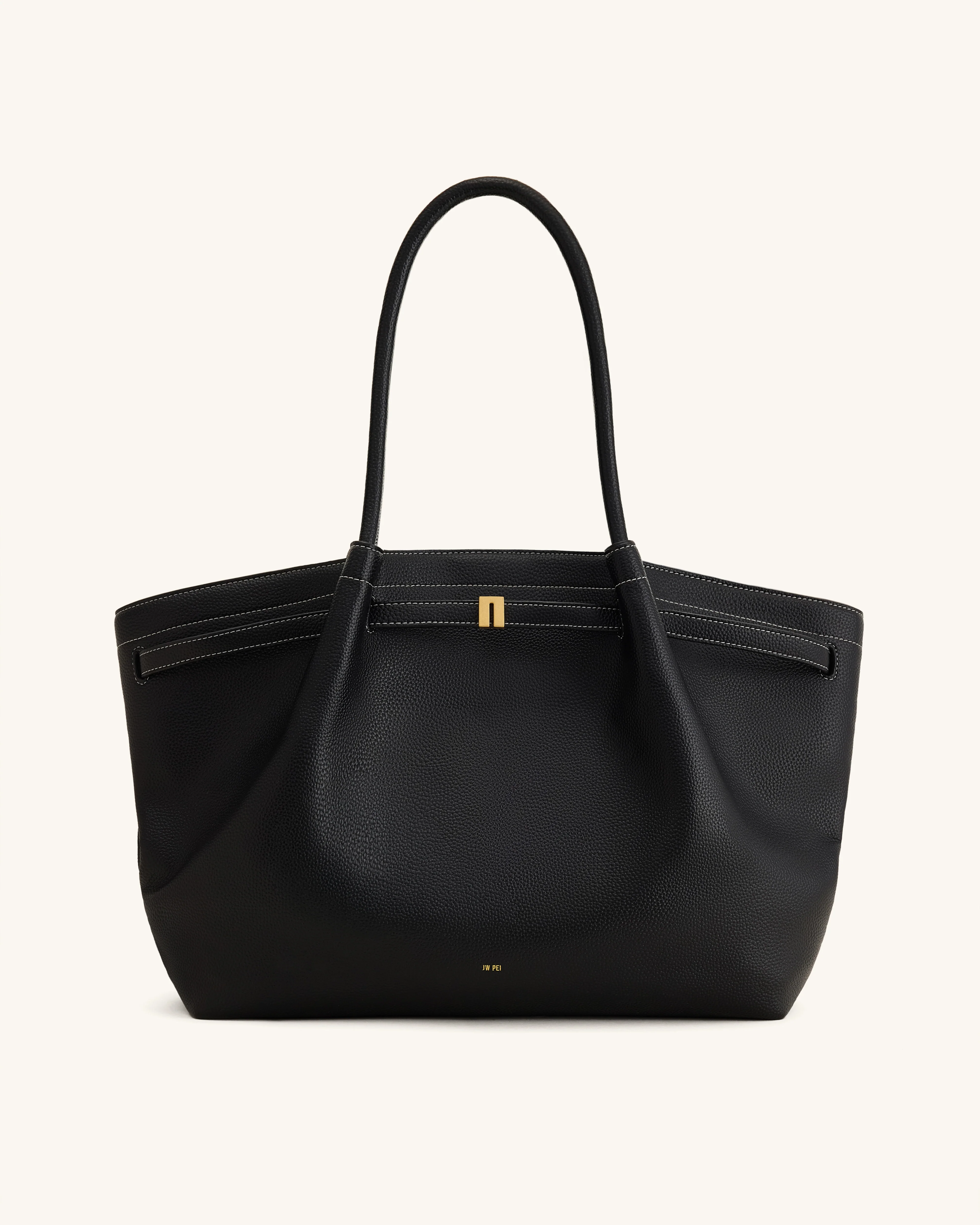 Hana Large Tote Bag - Black - Image 2