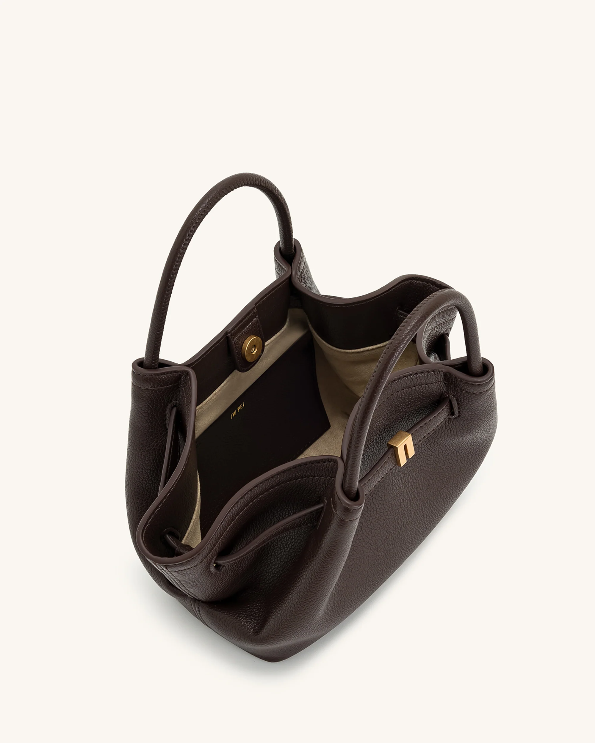 Hana Mini Tote Bag - Dark Brown - Image 6
