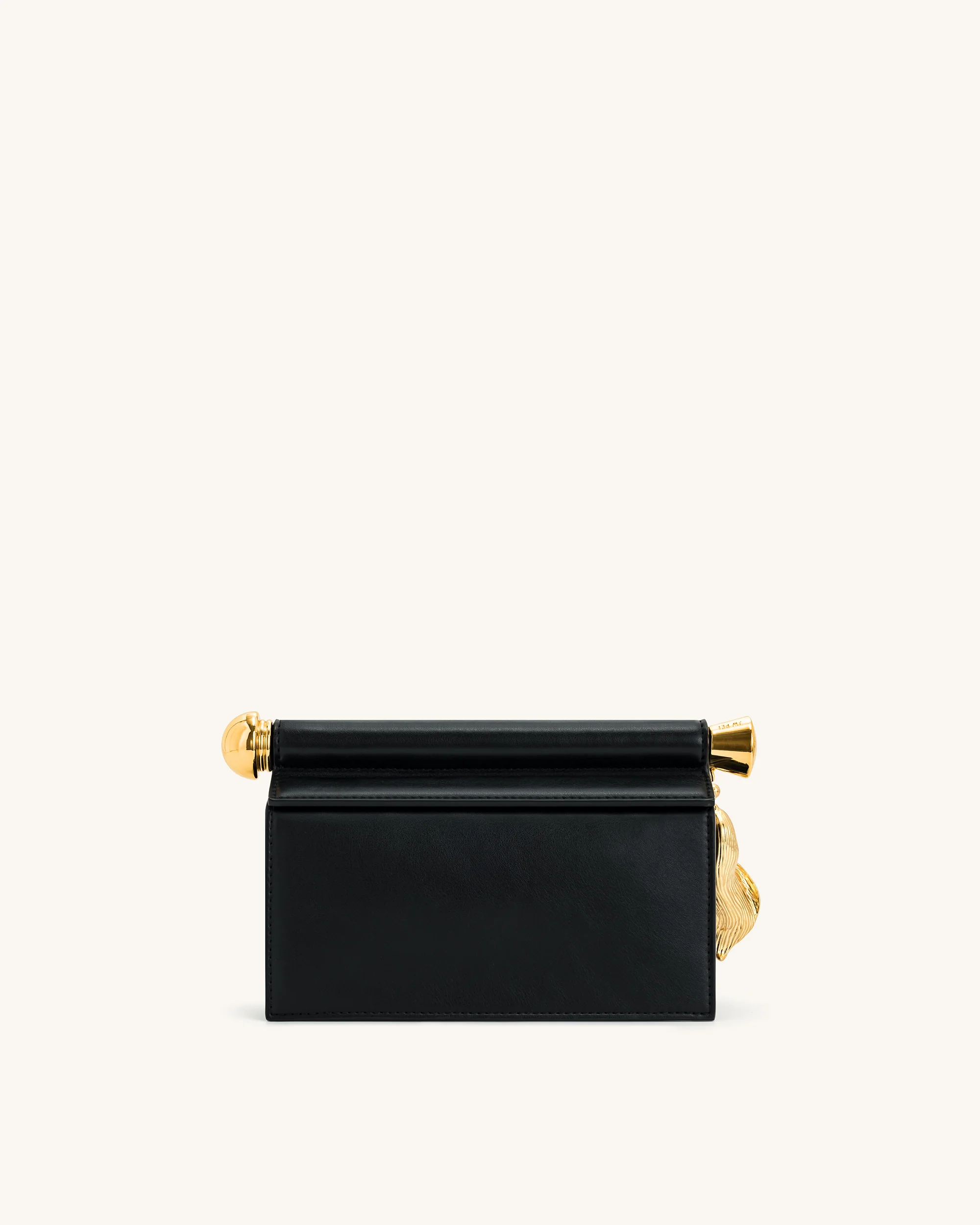 Holly Metal Pendant Embellished Clutch - Black - Image 4