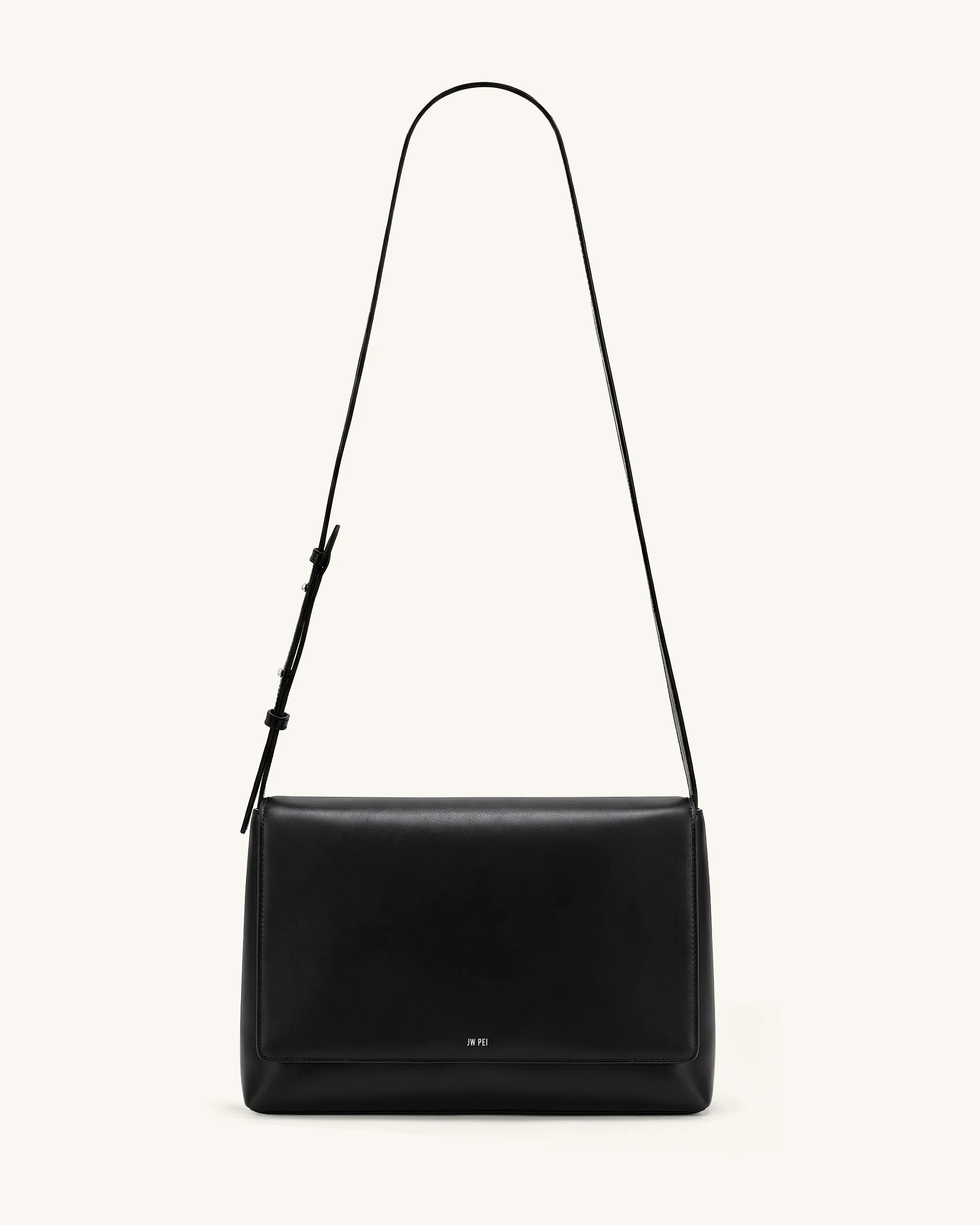 Isolde Flap Shoulder Bag - Black - Image 3