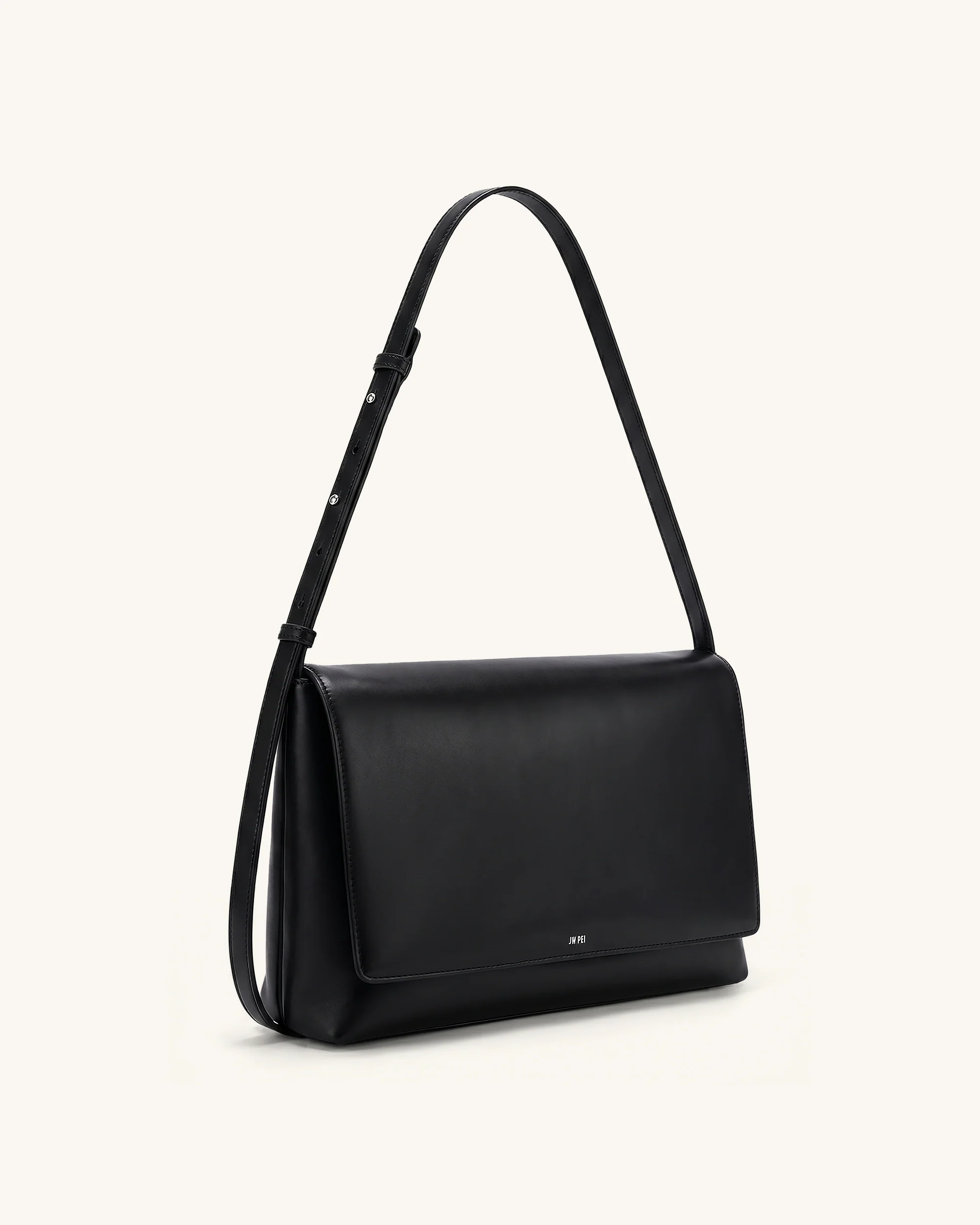 Isolde Flap Shoulder Bag - Black - Image 4