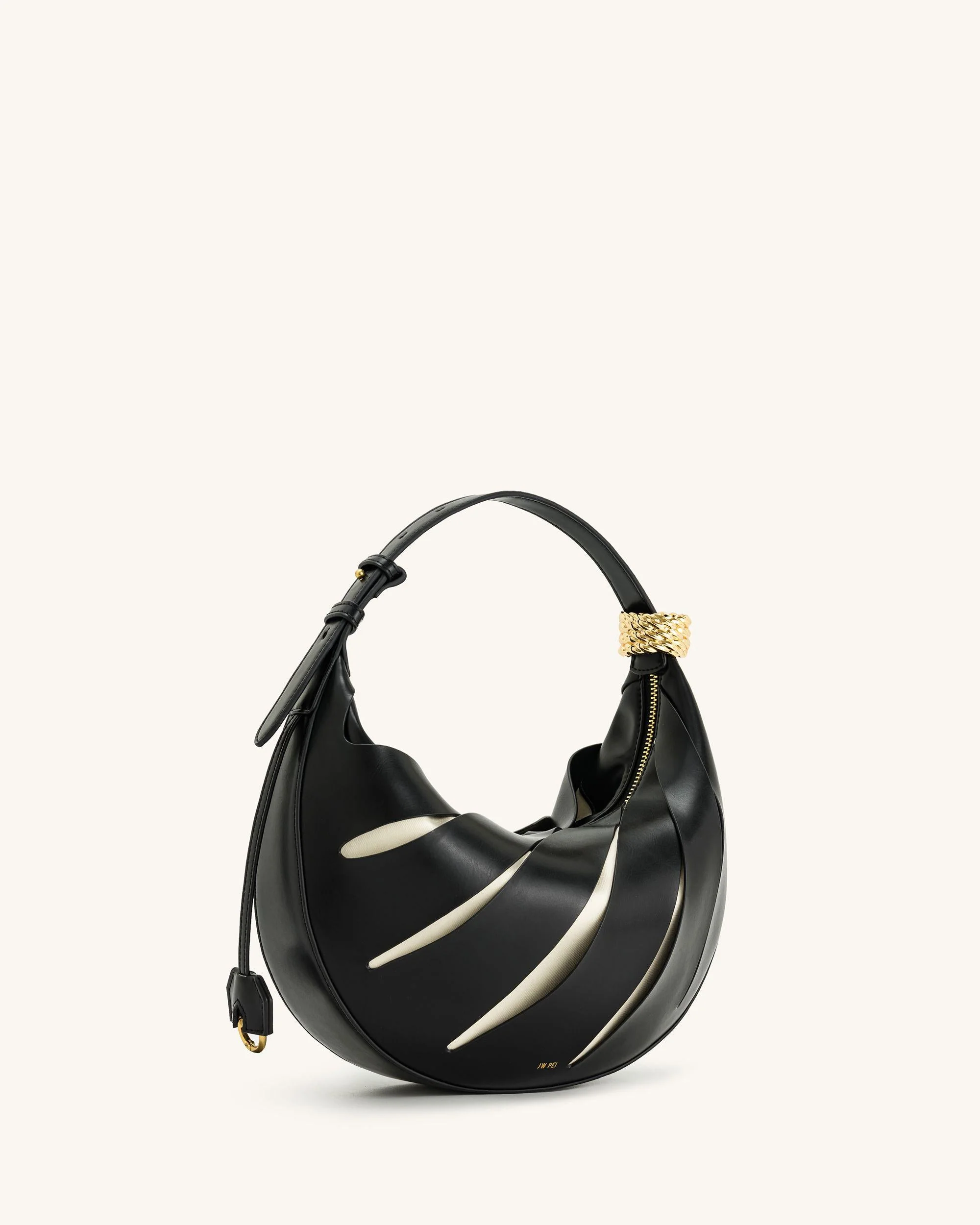 Jana Hollow Out Shoulder Bag - Black - Image 3