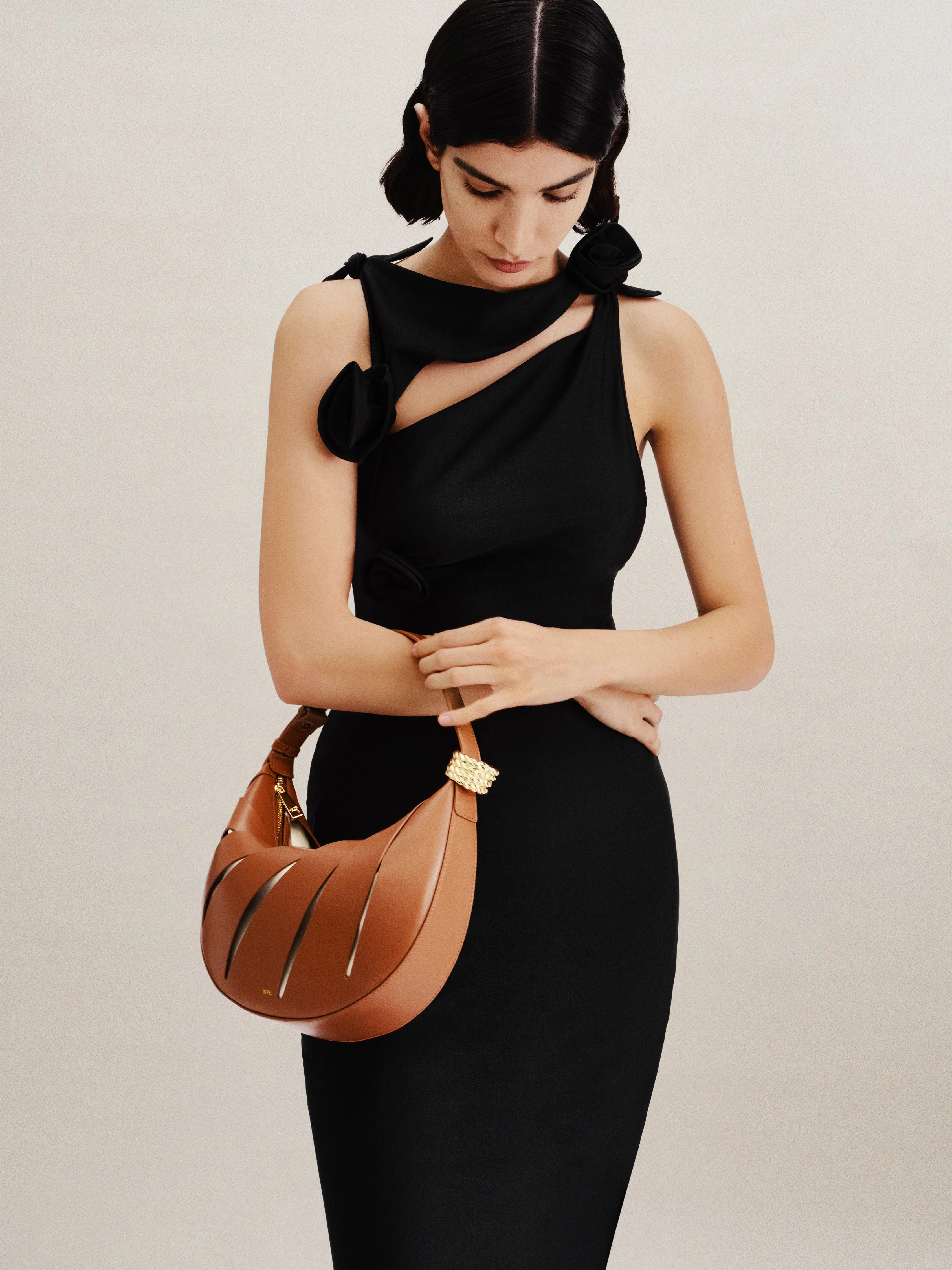 Jana Hollow Out Shoulder Bag - Brown - Image 2
