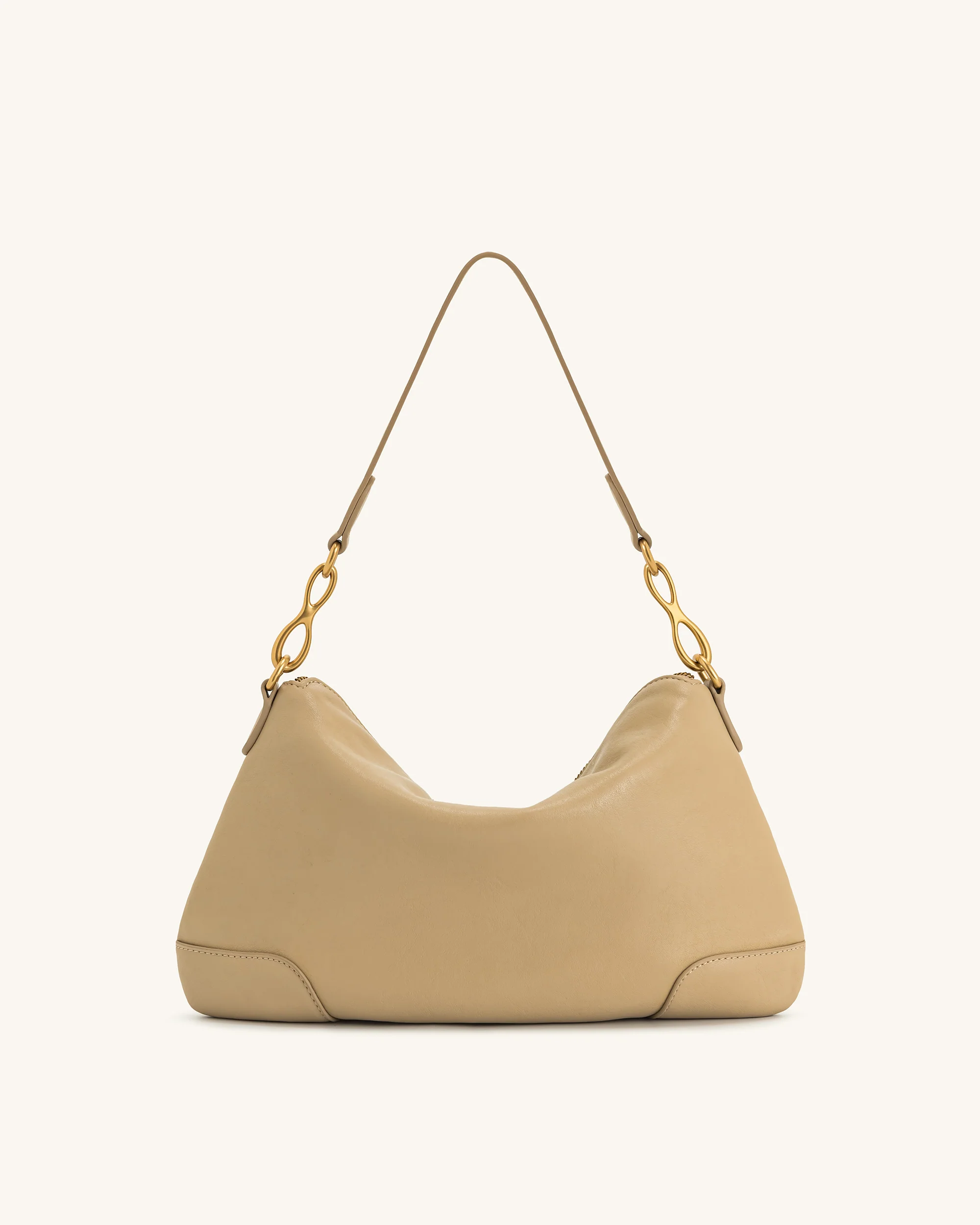 Jayla Metal Pendant Embellished Shoulder Bag - Khaki - Image 3