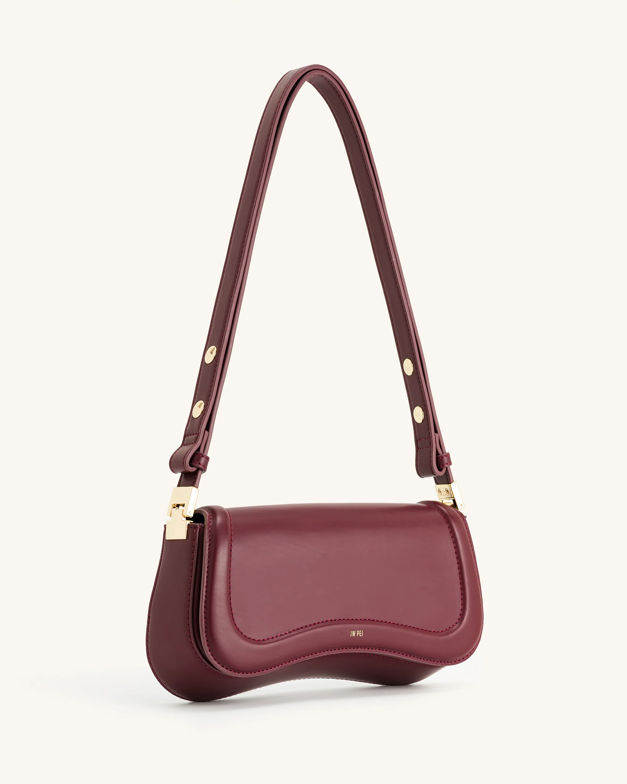 Joy Shoulder Bag - Deep Claret - Image 3