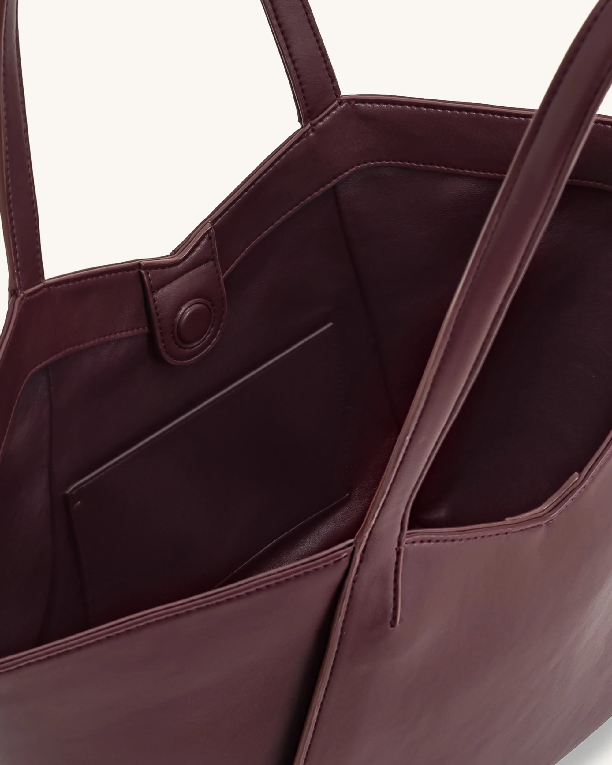 Kiana Large Capacity Tote Bag - Deep Claret - Image 4