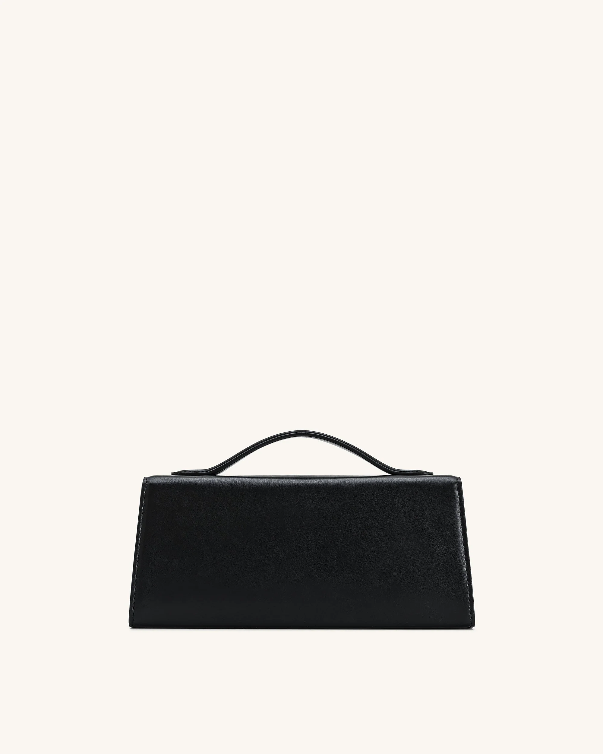 Lena Metal Rope Knot Top Handle Bag - Black - Image 4