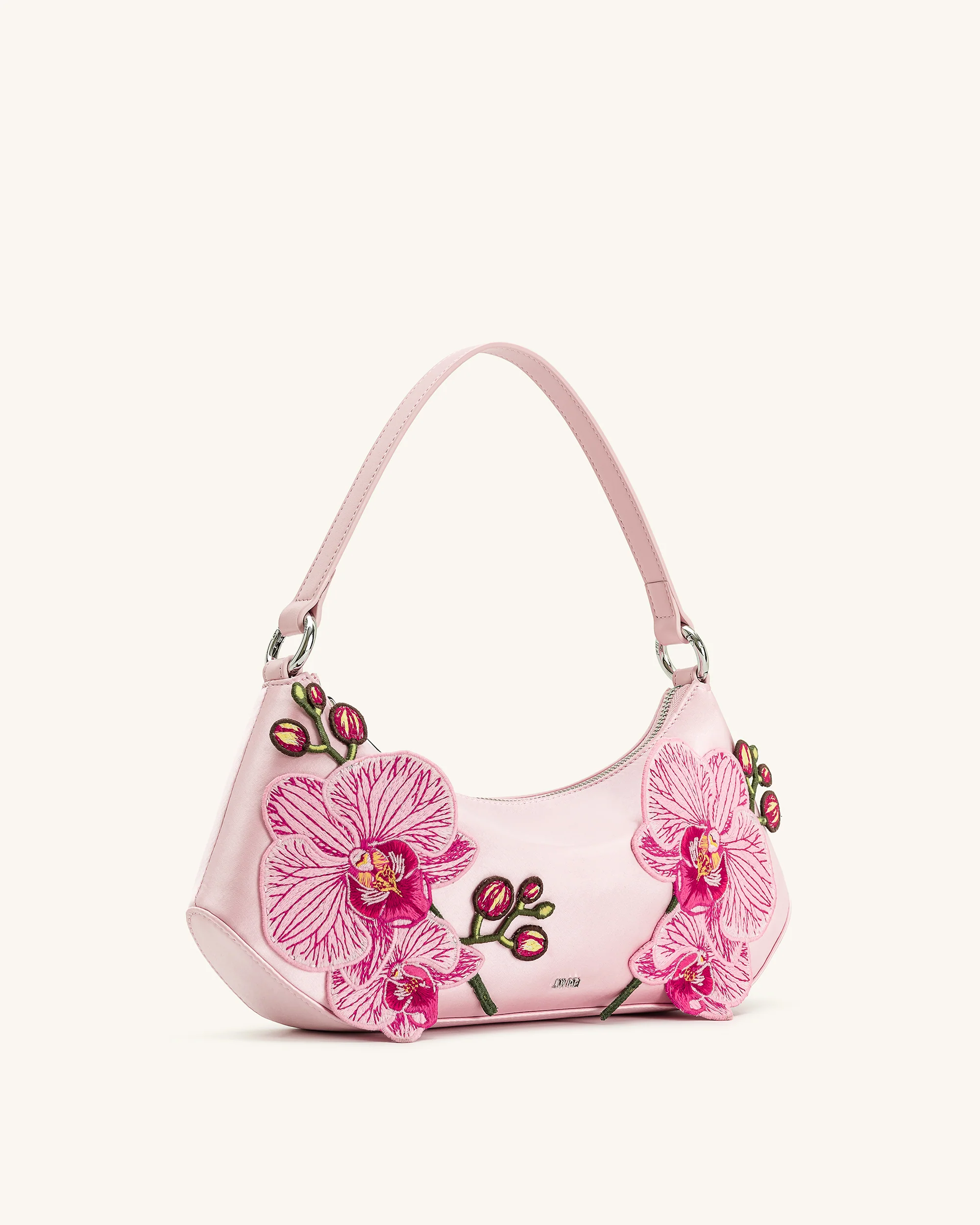 Lily Orchid Embroidered Shoulder Bag - Pink - Image 2