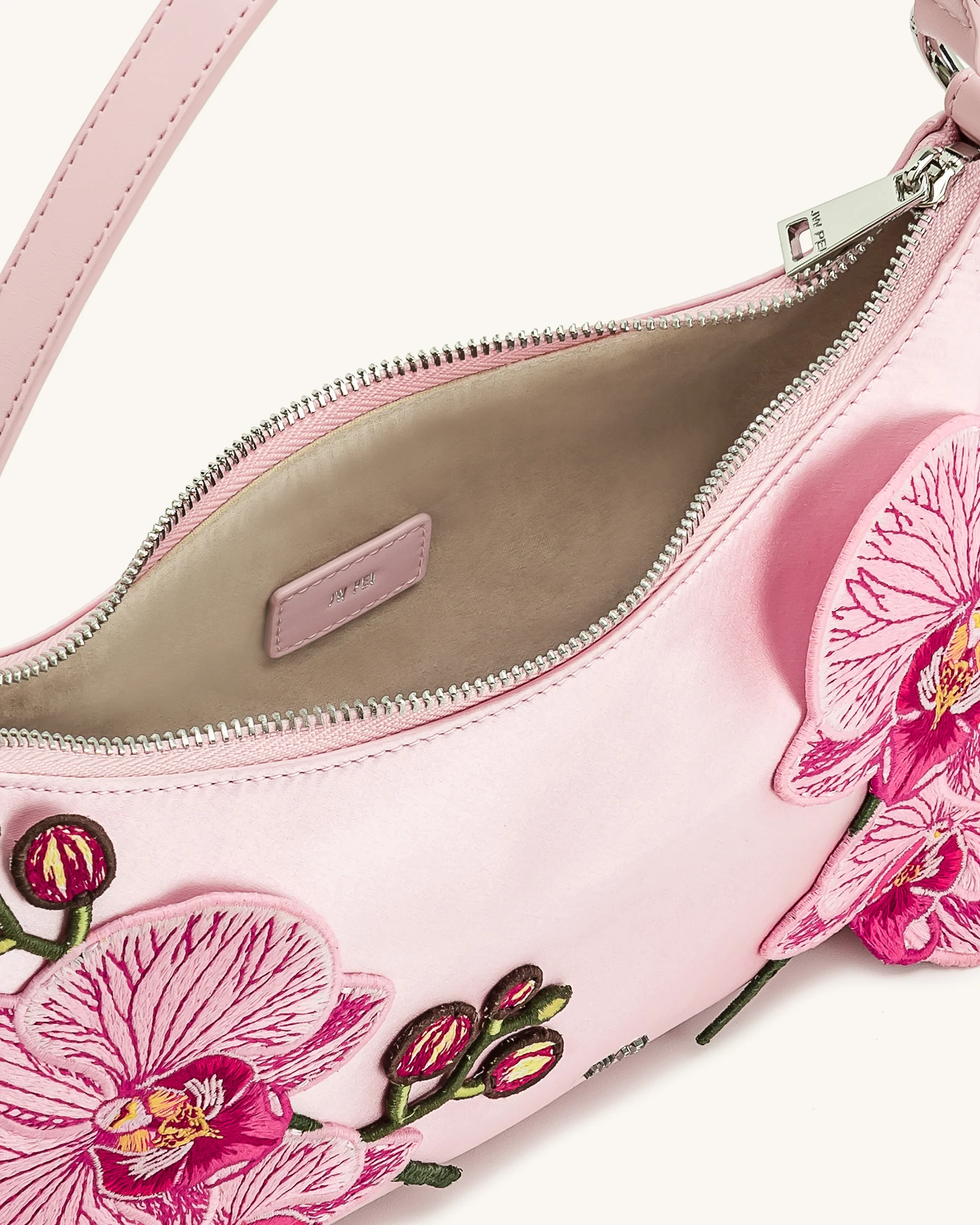 Lily Orchid Embroidered Shoulder Bag - Pink - Image 4