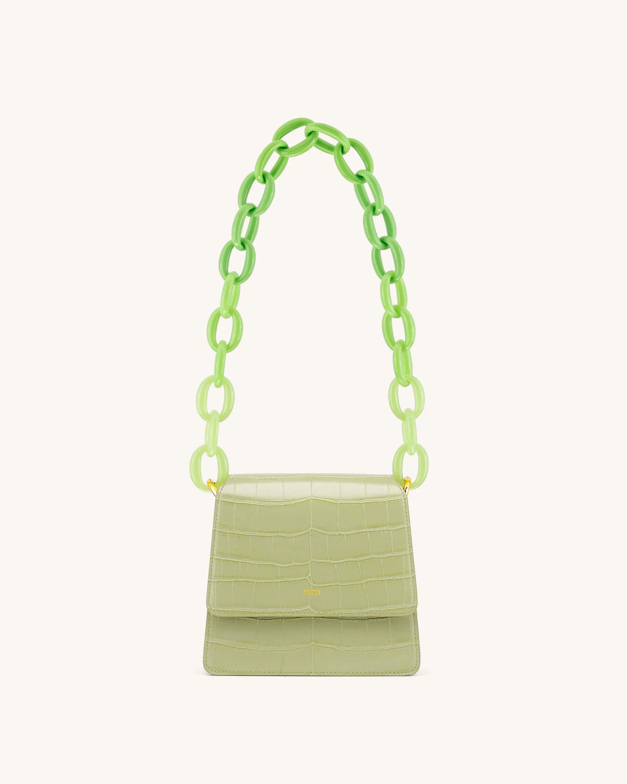 Mya Gradient Acrylic Chain Strap - Green - Image 3