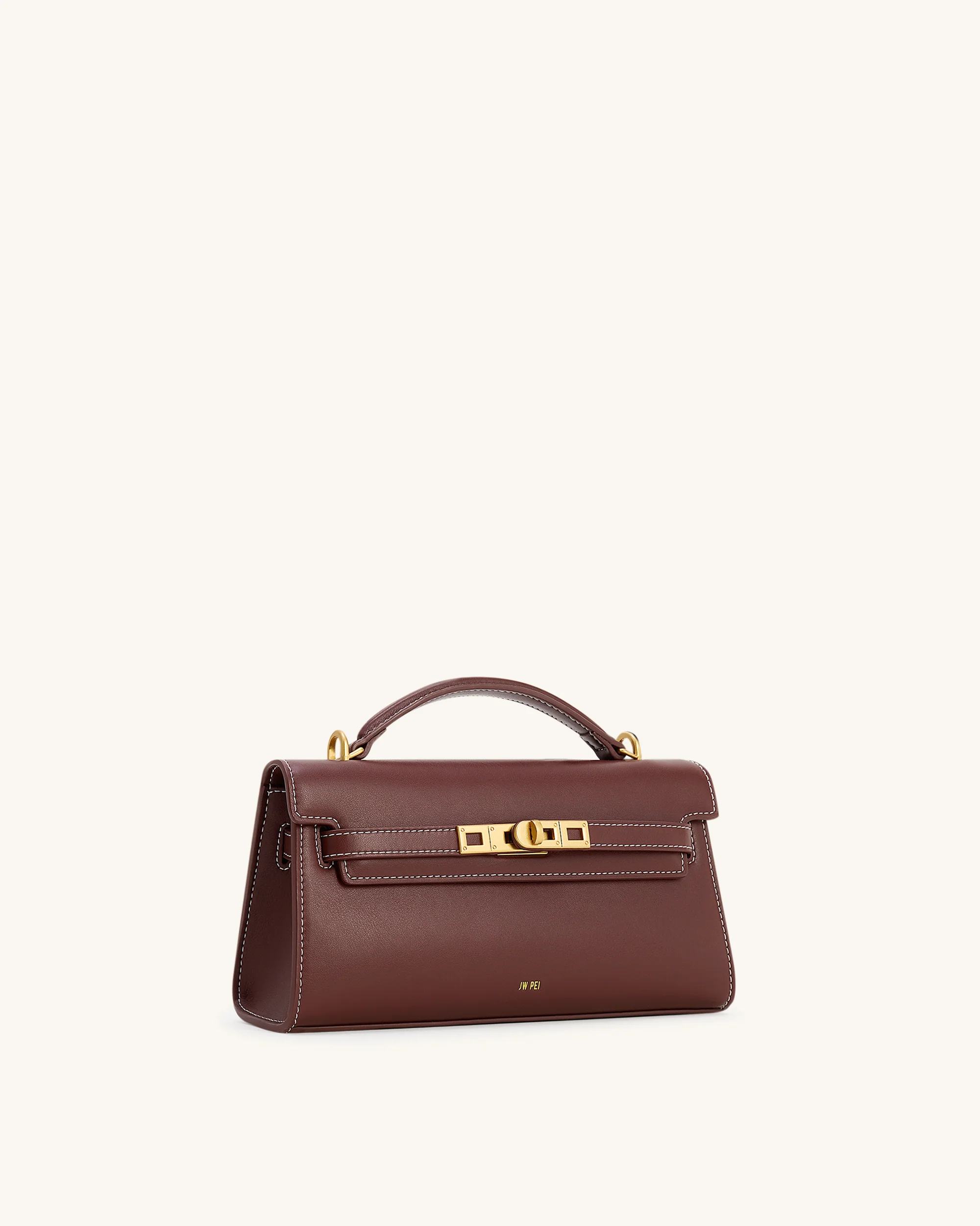 Noor Top Handle Bag - Reddish Brown - Image 2