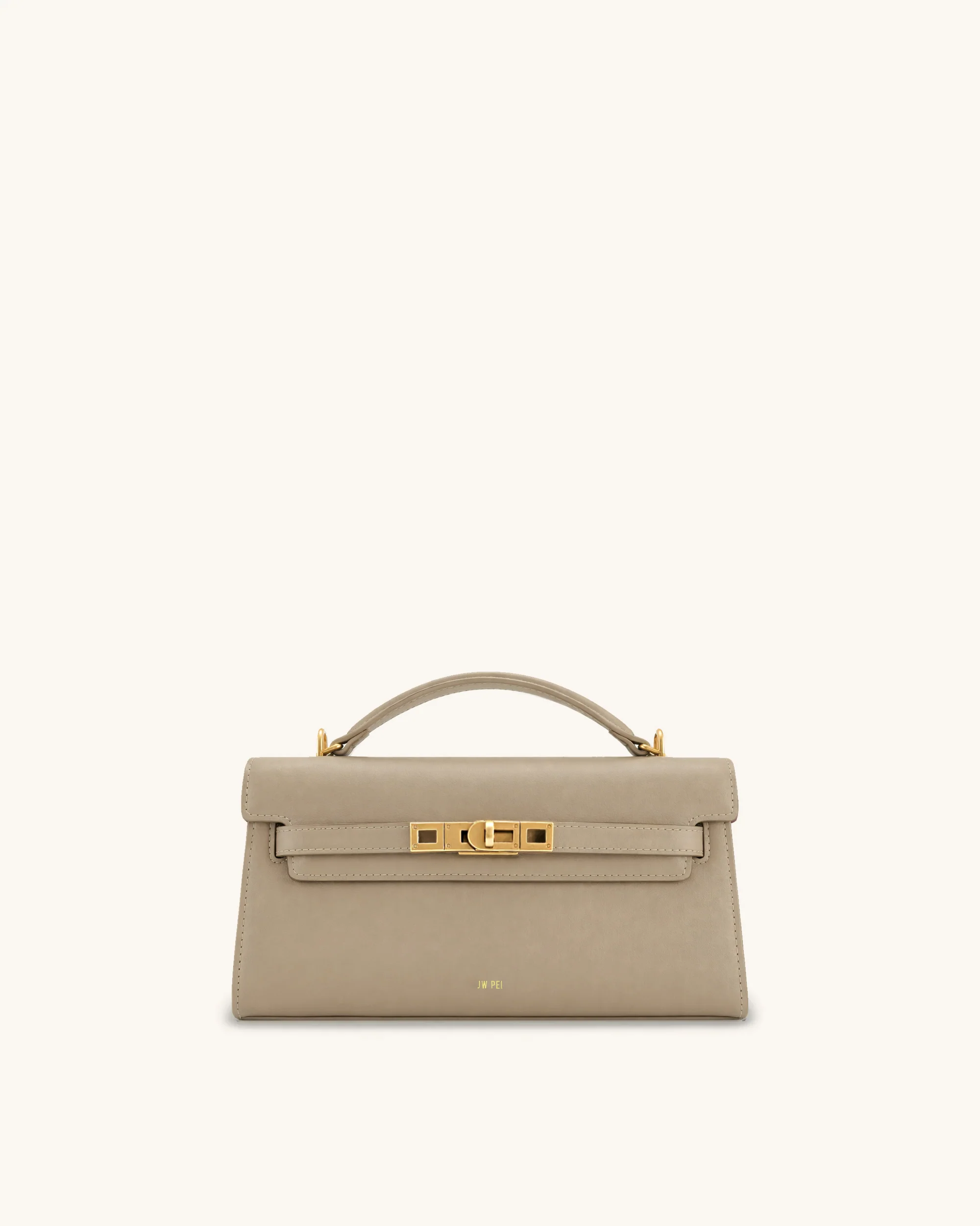 Noor Top Handle Bag - Taupe Brown