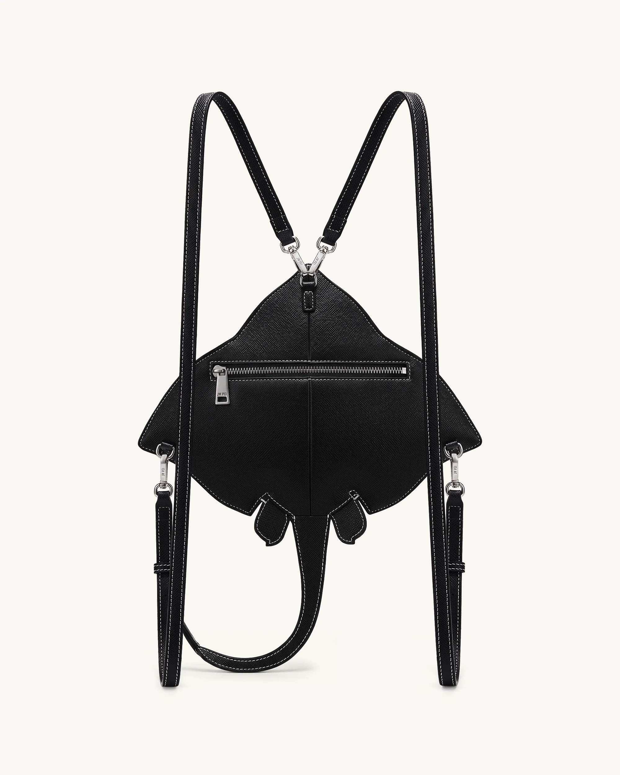 Odelle Manta Ray Crossbody Bag - Black - Image 2