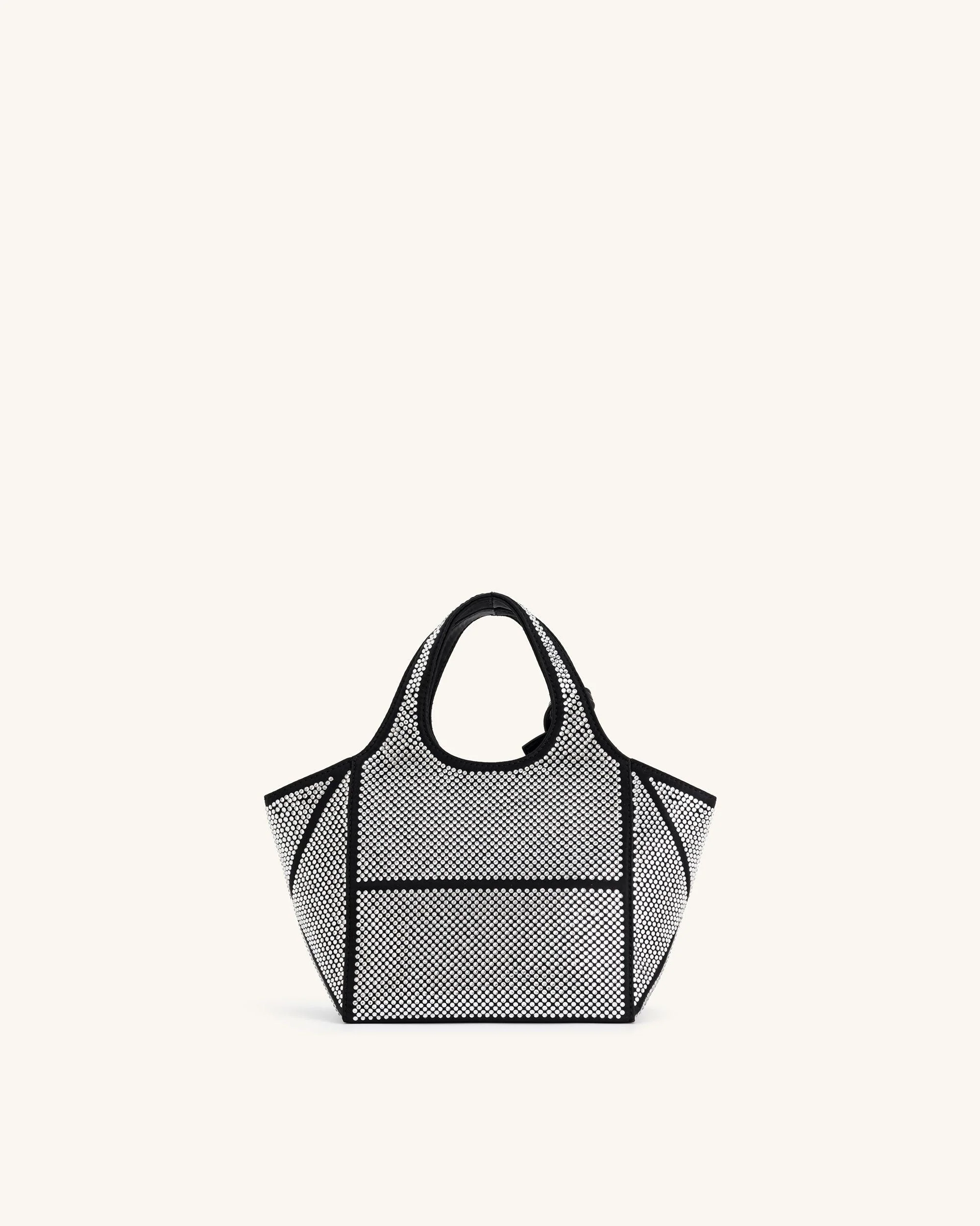 Eliana Artificial Crystal Mini Tote Bag - Anthracite - Image 3