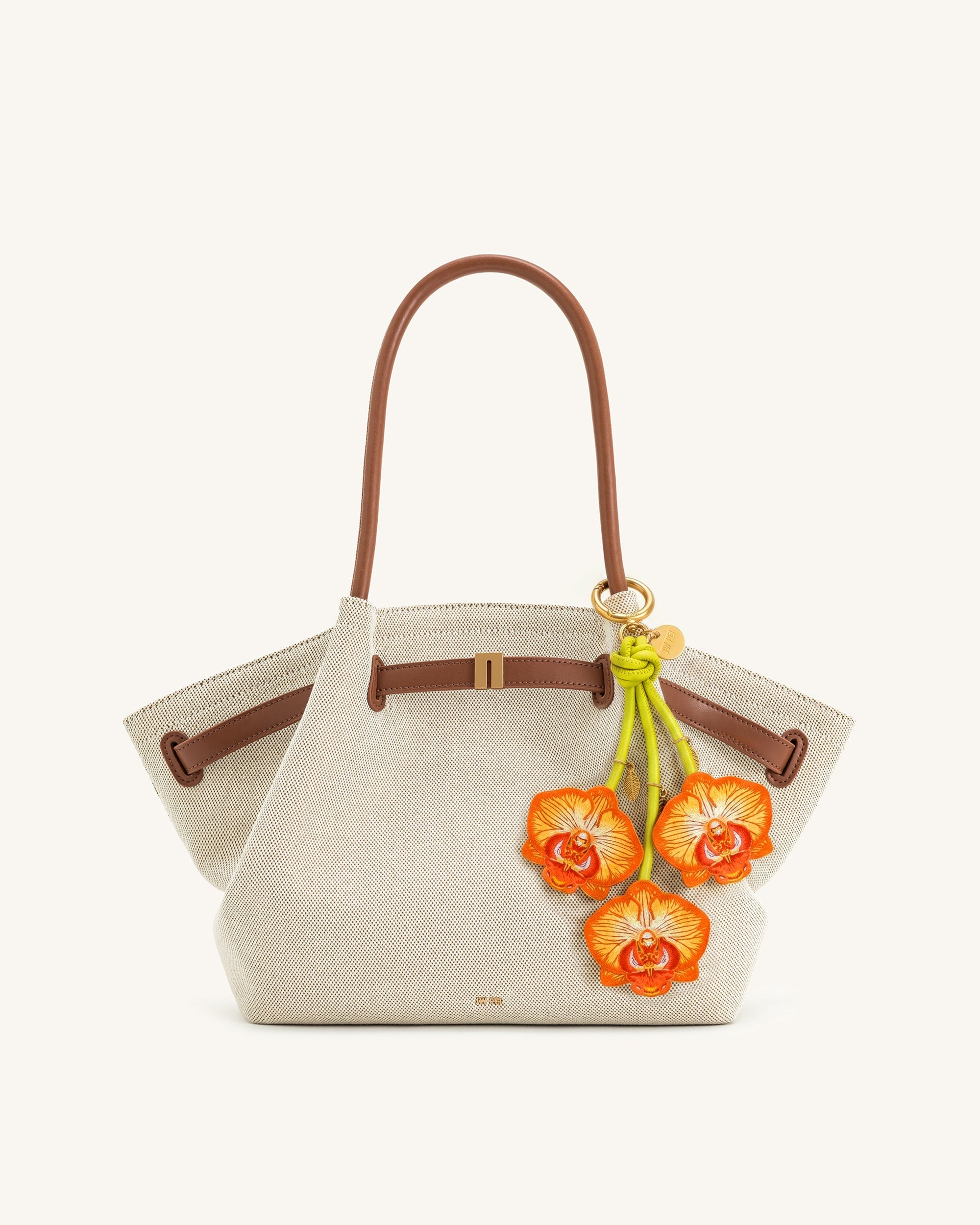Orchid Bag Charm - Bright Orange - Image 2