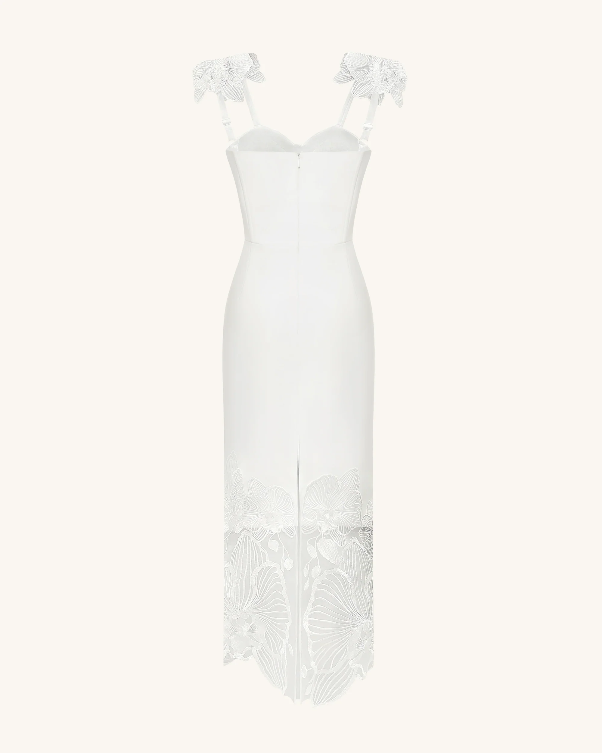 Orchid Embroidered Corset Dress - White - Image 4