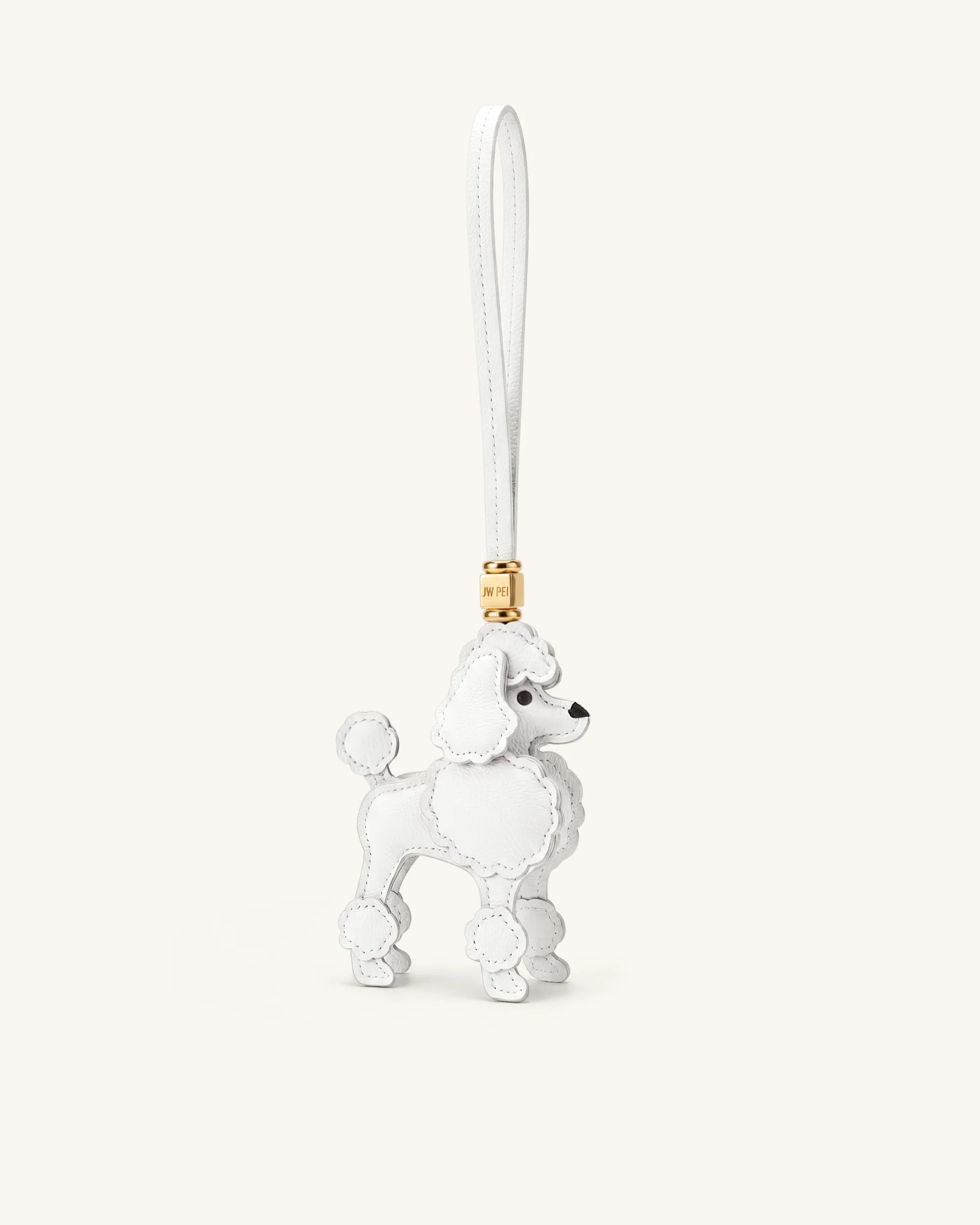 Poodle Bag Charm - White - Image 4