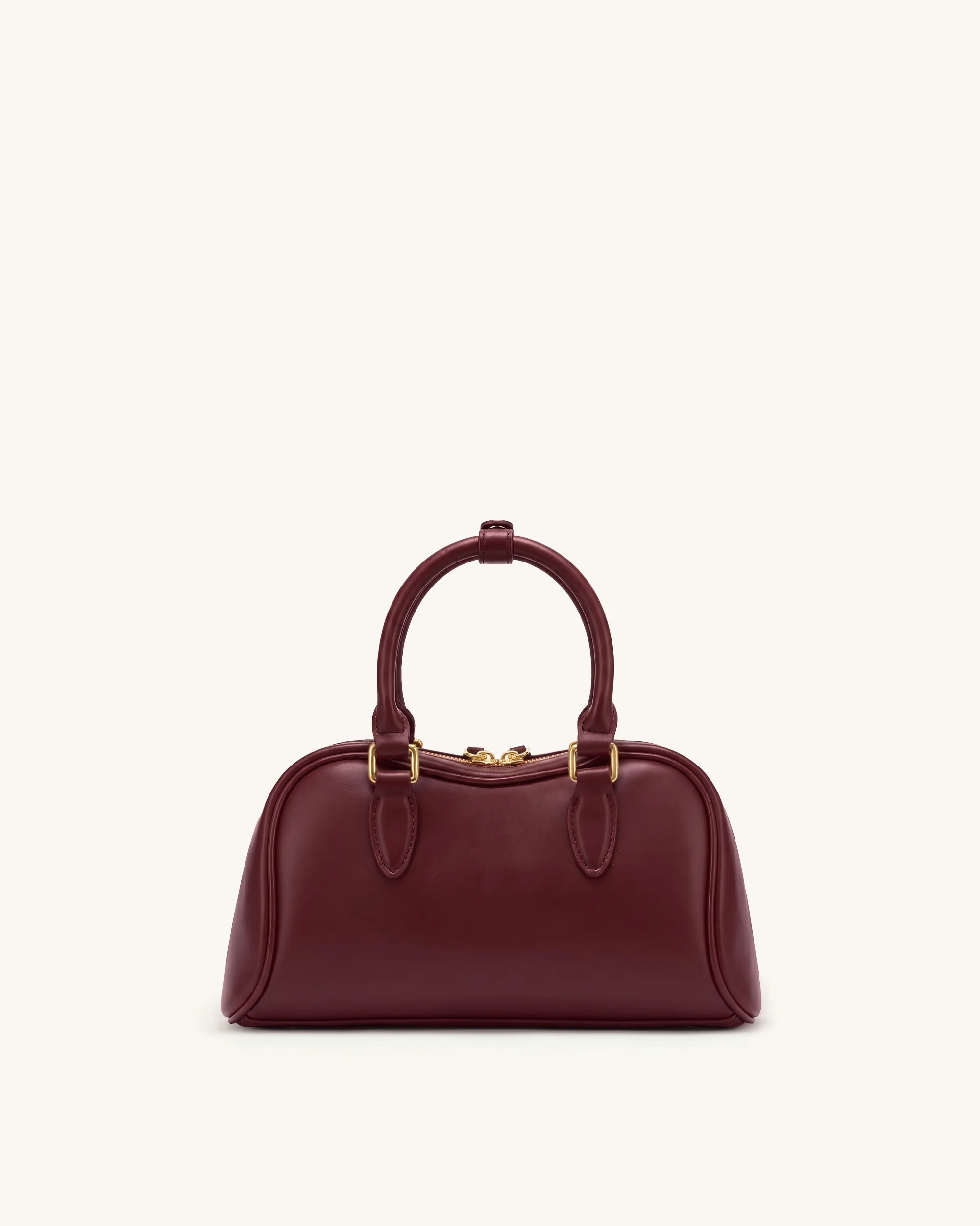 Rosalie Bowler Top Handle Bag - Dark Burgundy - Image 3
