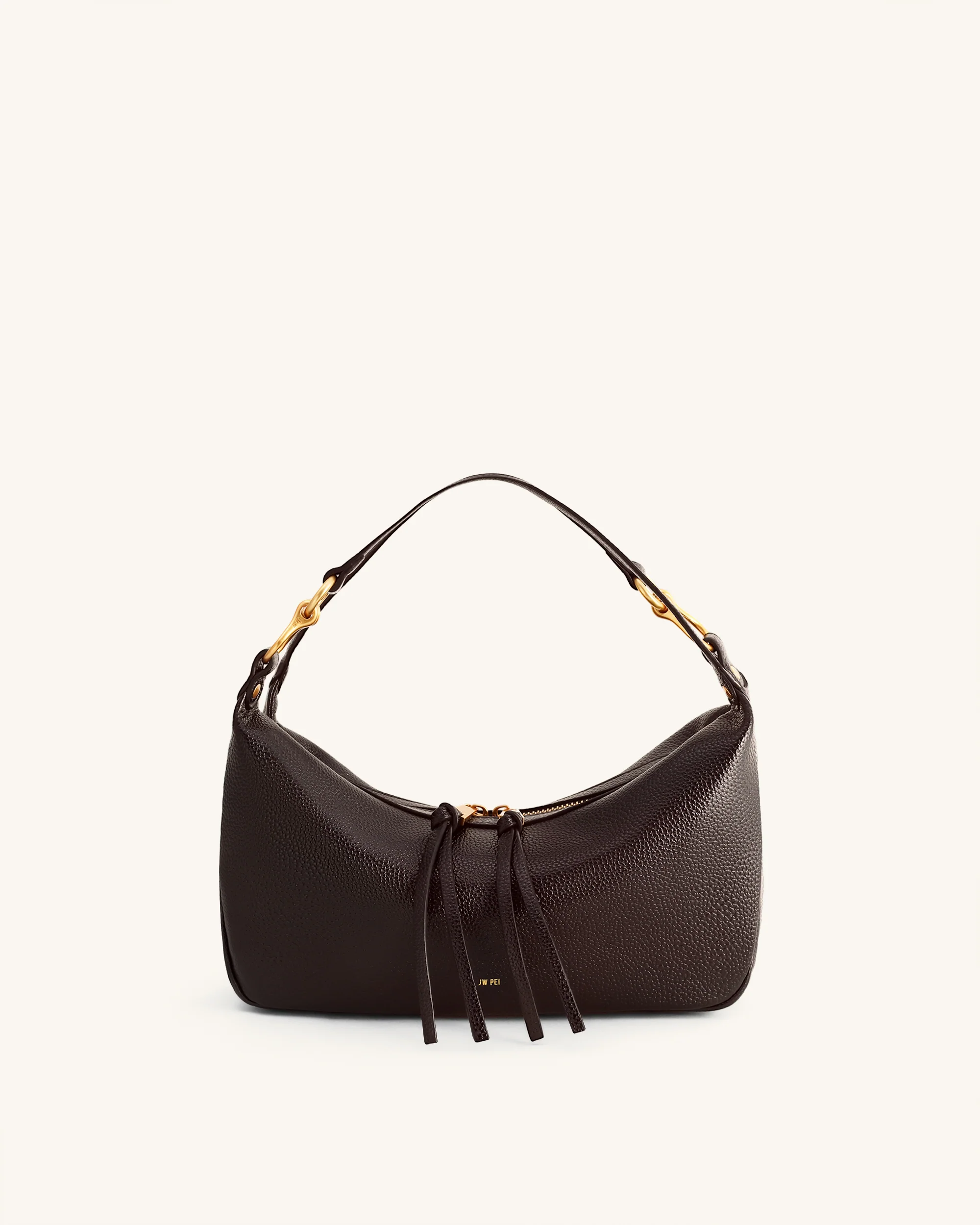 Selia Soft-Grain Crossbody Bag - Dark Brown - Image 3