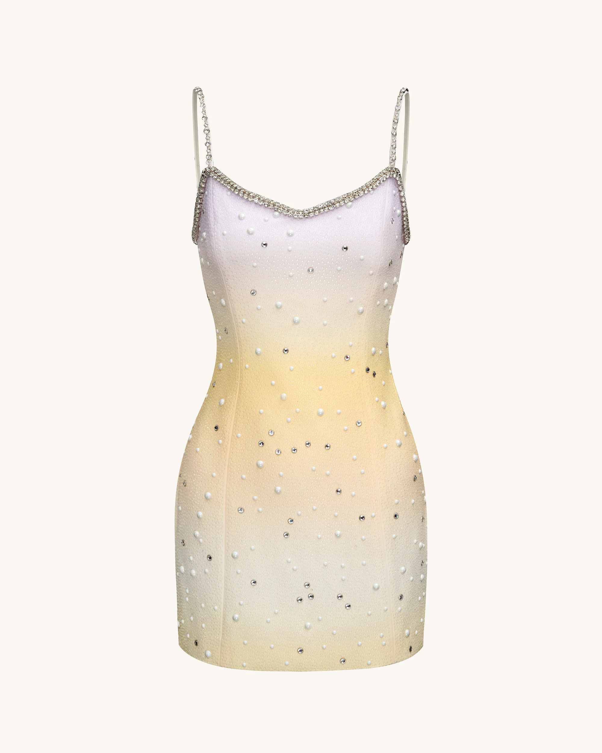 Sophia Crystal Embellished Mini Dress - Multicolor - Image 3