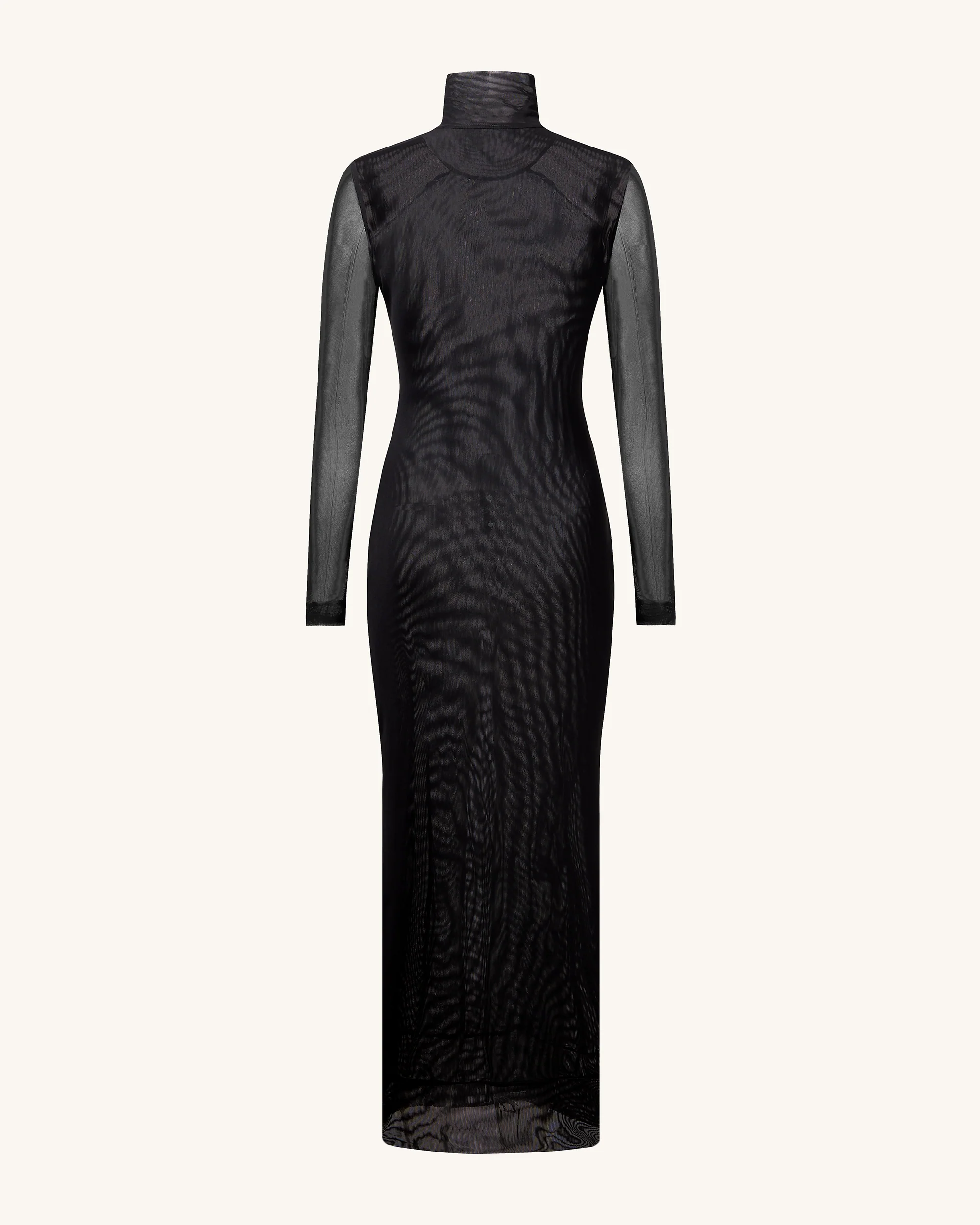 Sophia Eye Print Mesh Dress - Black/White - Image 5