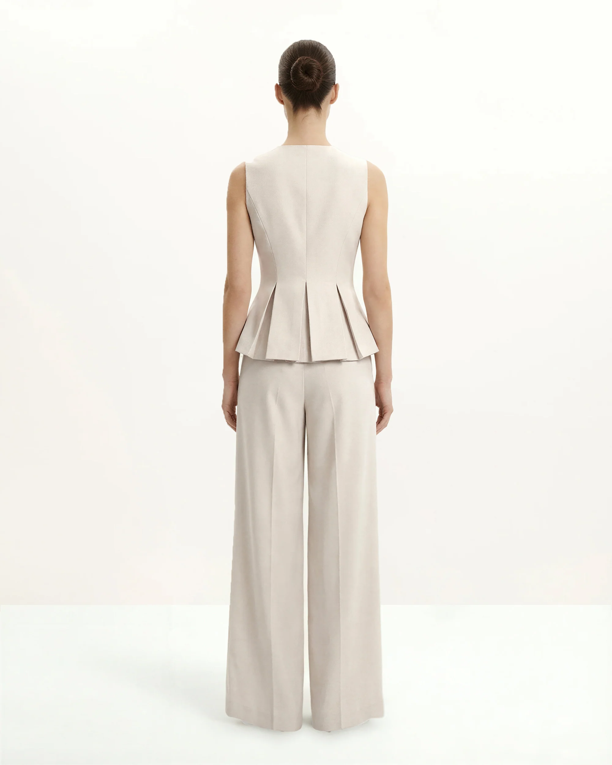 Structured Seam Round - Beige - Image 3
